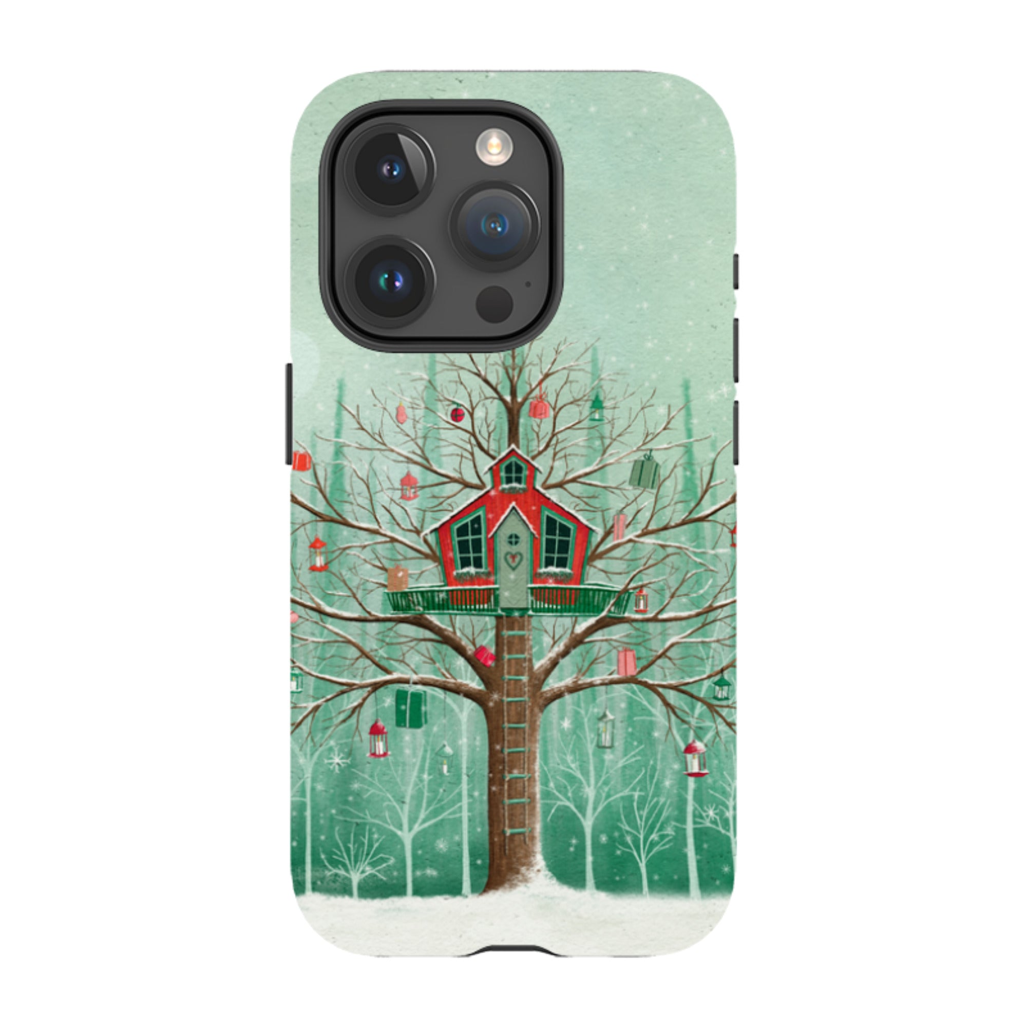 iPhone Tough Case -Christmas Tree House By Maja Lindberg