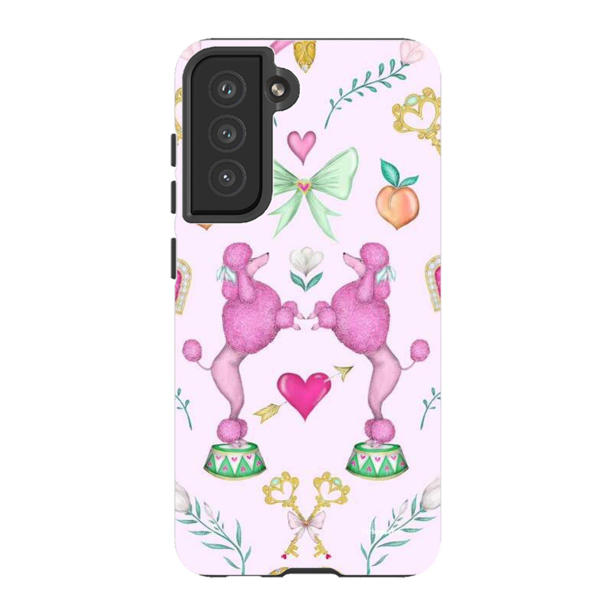 Samsung Tough Case - Pink Poodle Parlour Sugar By Catherine Rowe
