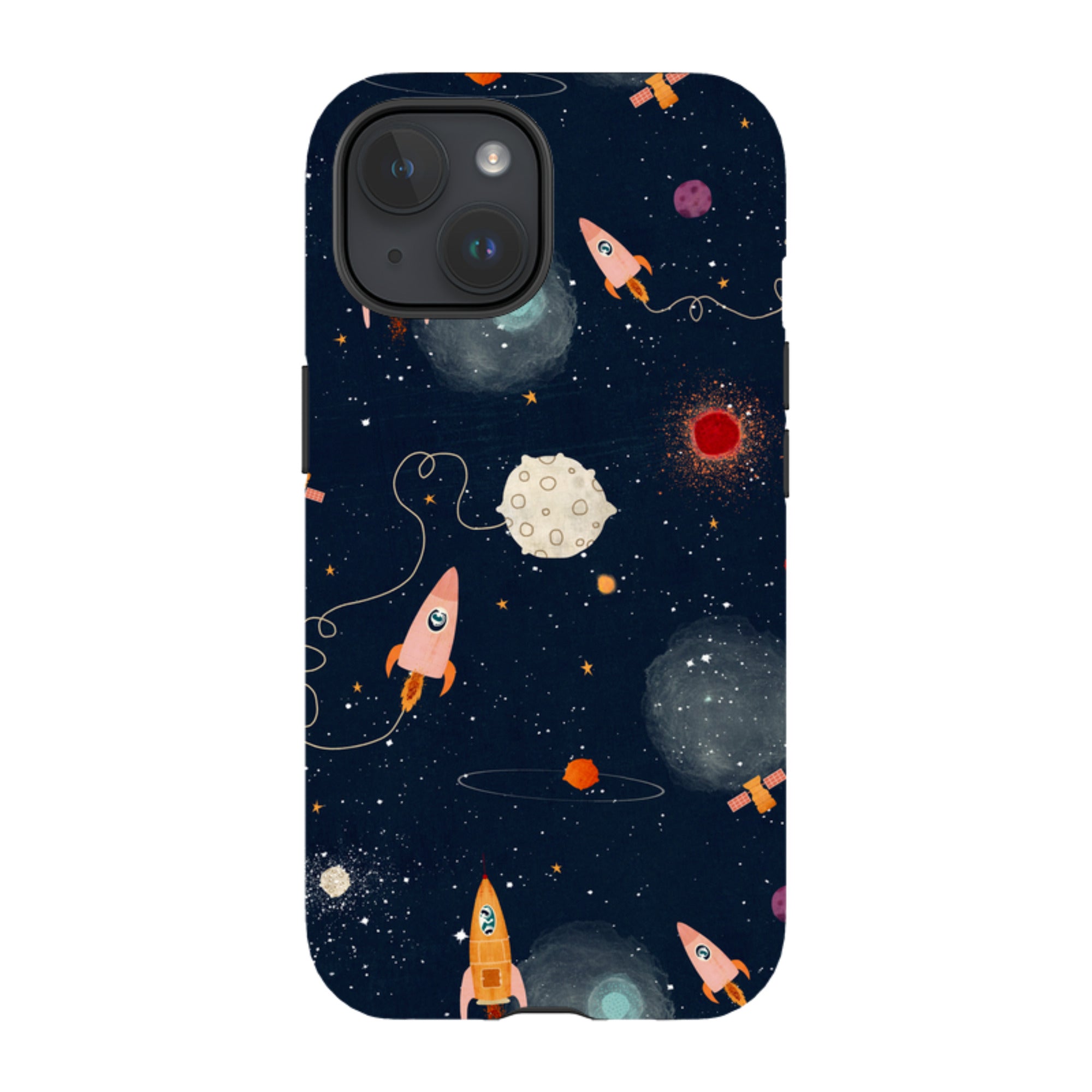 iPhone Tough Case - Rockets Midnight By Katherine Quinn