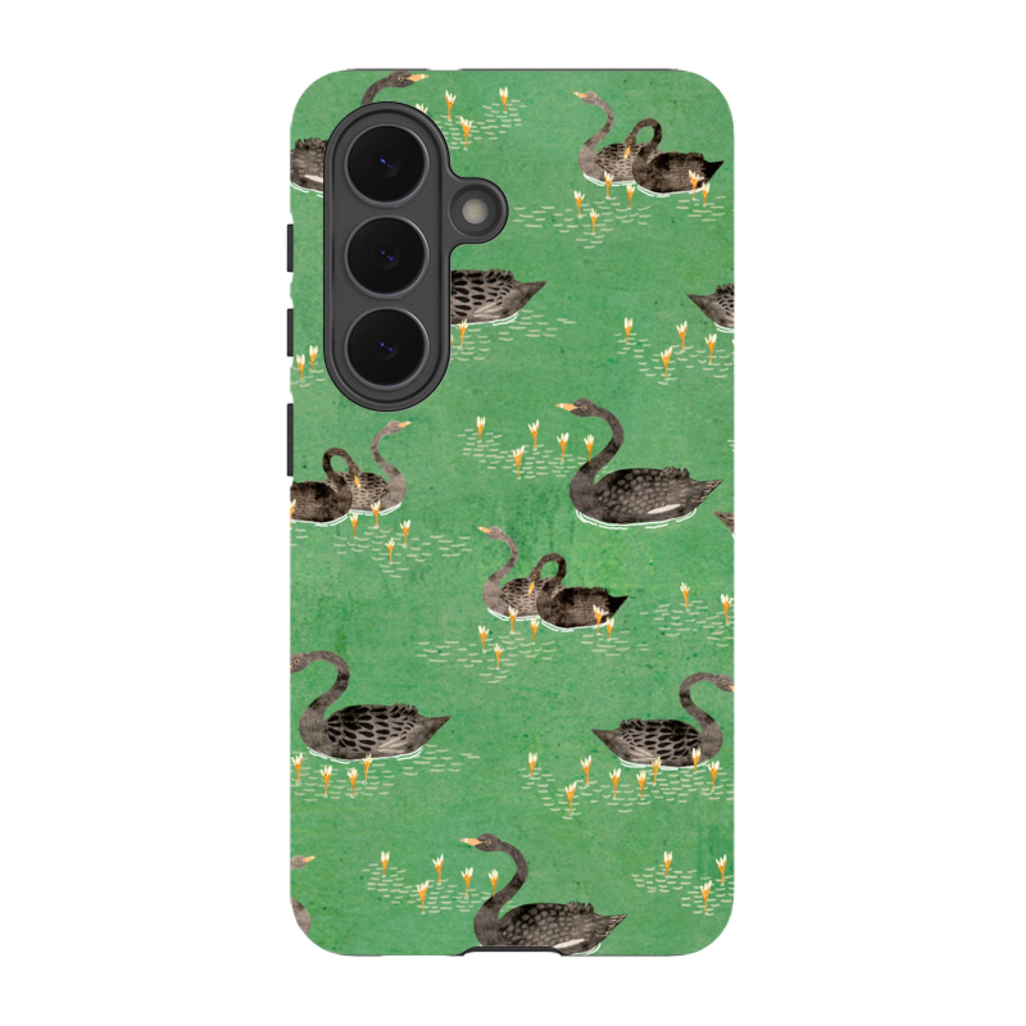 Samsung Tough Case - Swans Green By Katherine Quinn