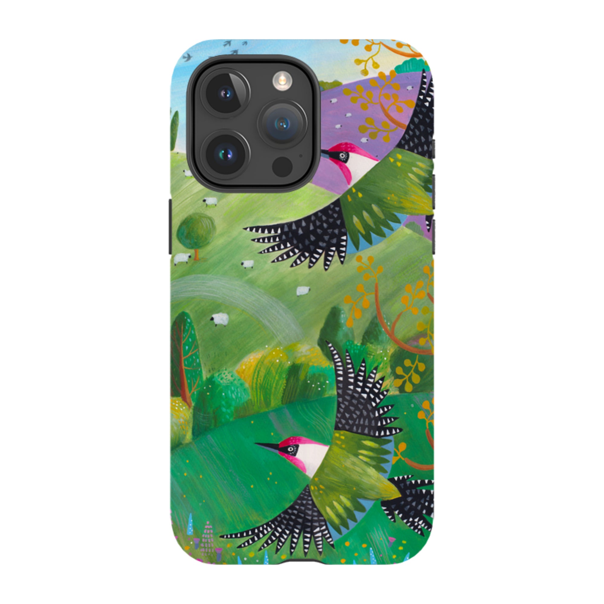 iPhone Tough Case - Woodpeckers By Bex Parkin