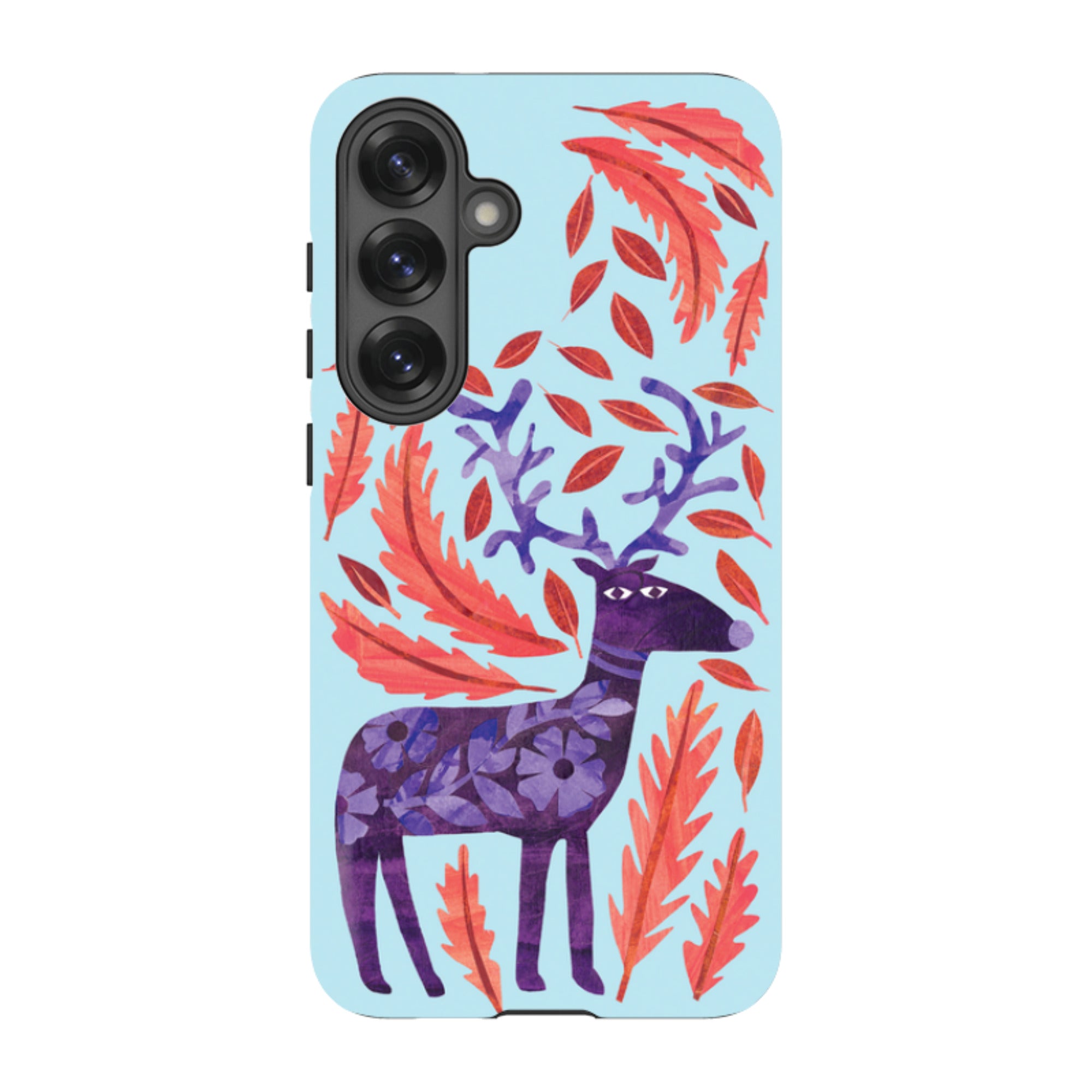 Samsung Tough Case - Purple Reindeer By Tracey English