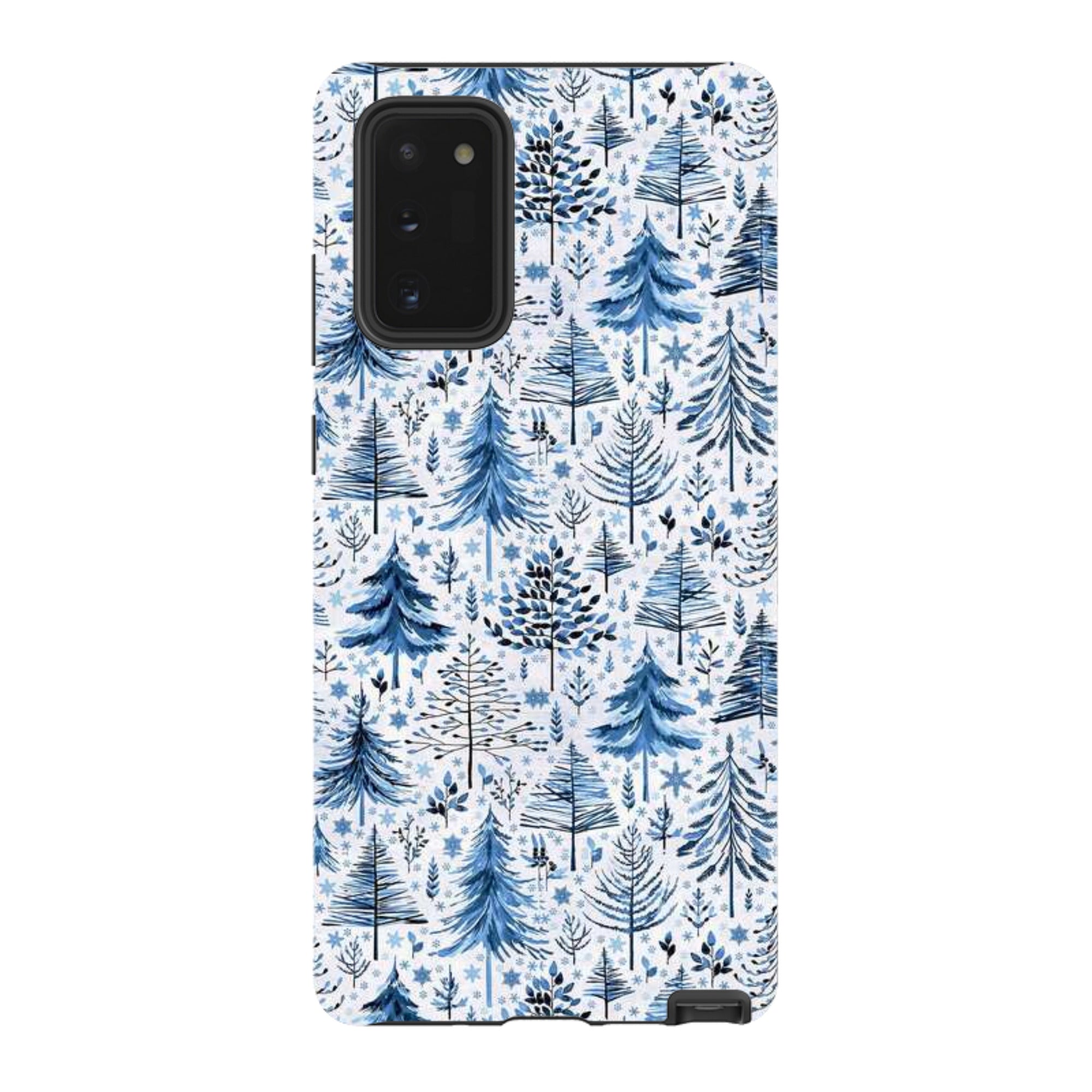 Samsung Tough Case - Blue Xmas Trees By Elisabeth Haager