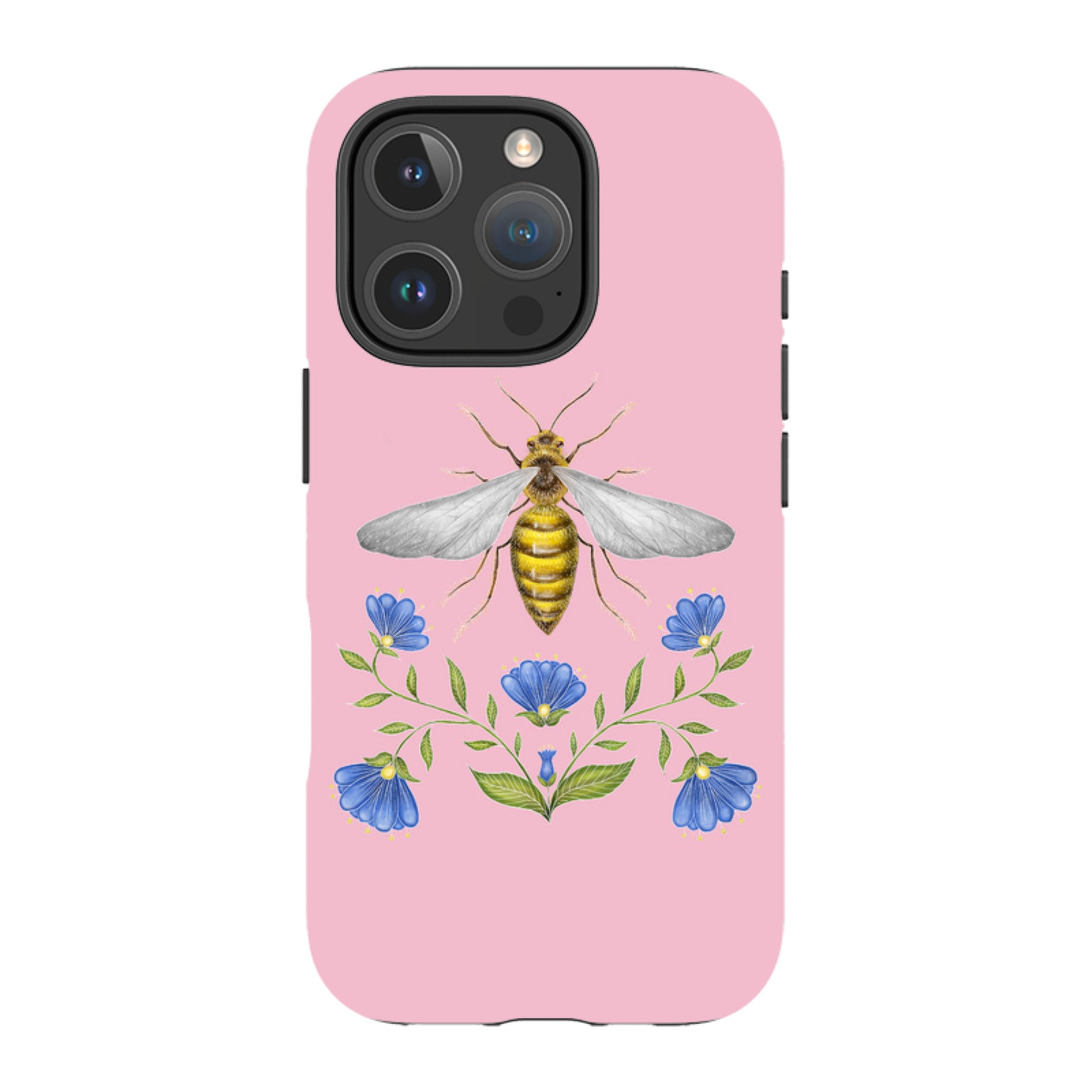 iPhone MagSafe Tough Case - Wings Of Freedom Pink By Catherine Rowe