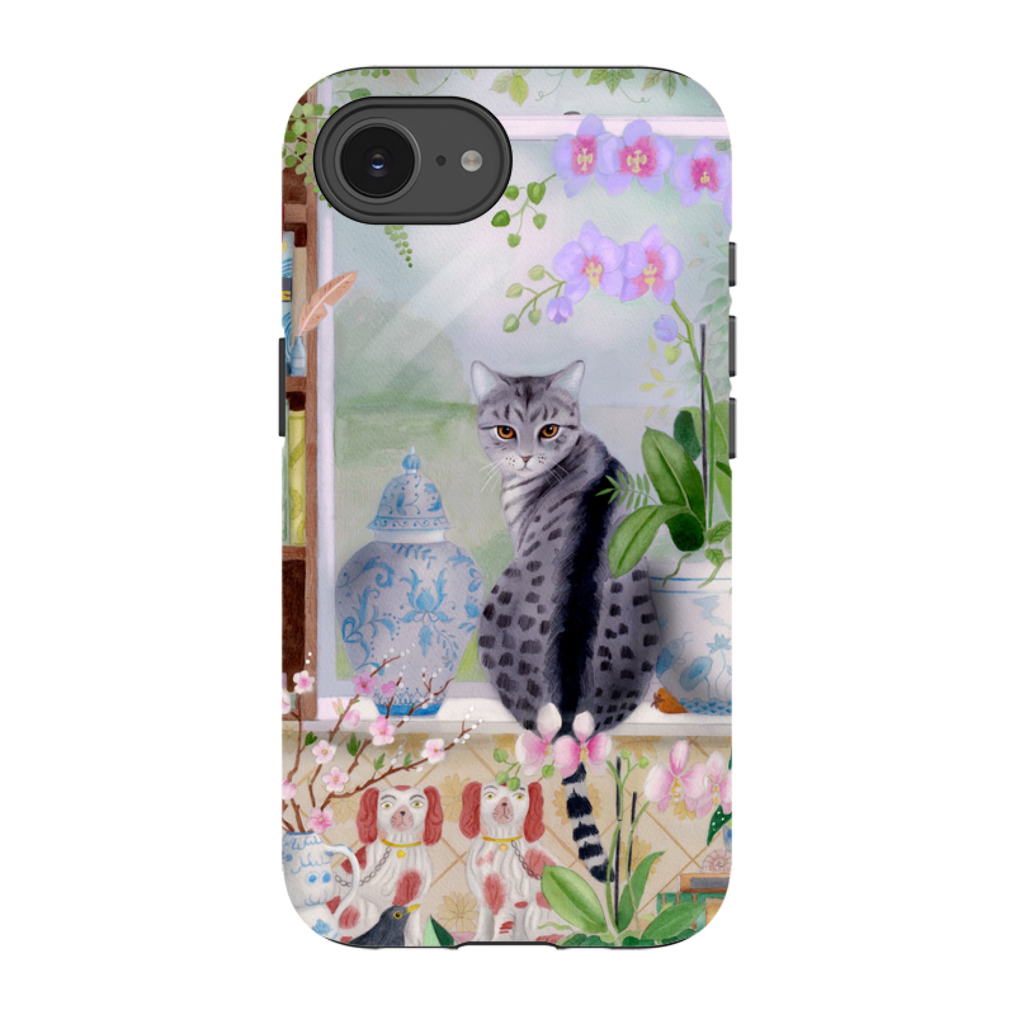 iPhone Tough Case - Cat In Window By Bex Parkin