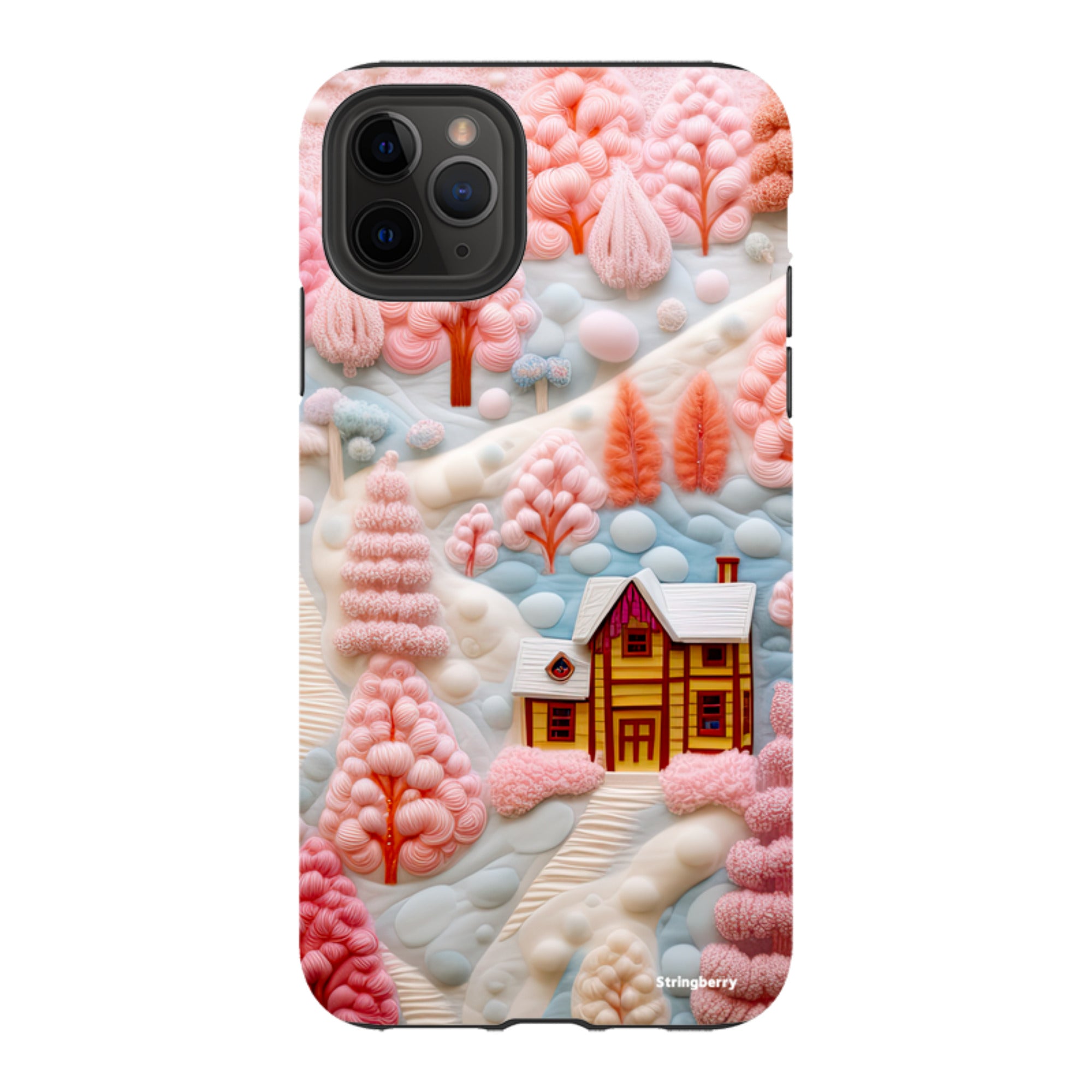 iPhone Tough Case - Embroidery Christmas