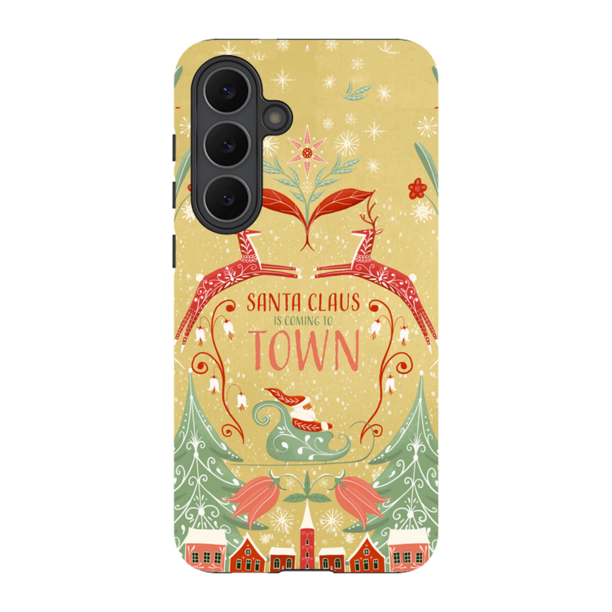 Samsung Tough Case - Santa Claus Is Coming To Town By Maja Lindberg