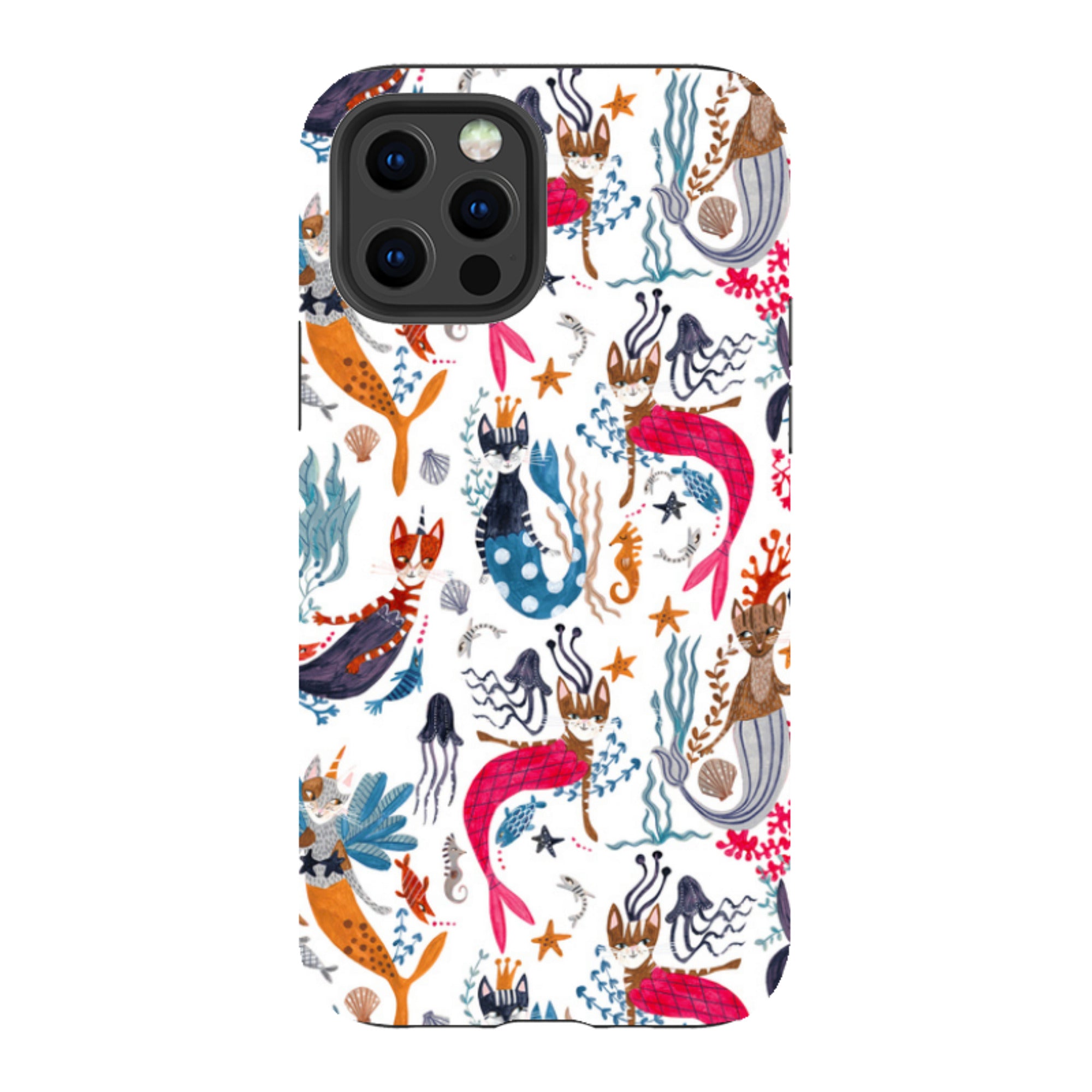iPhone Tough Case - Cat-Fish By Caroline Bonne Muller