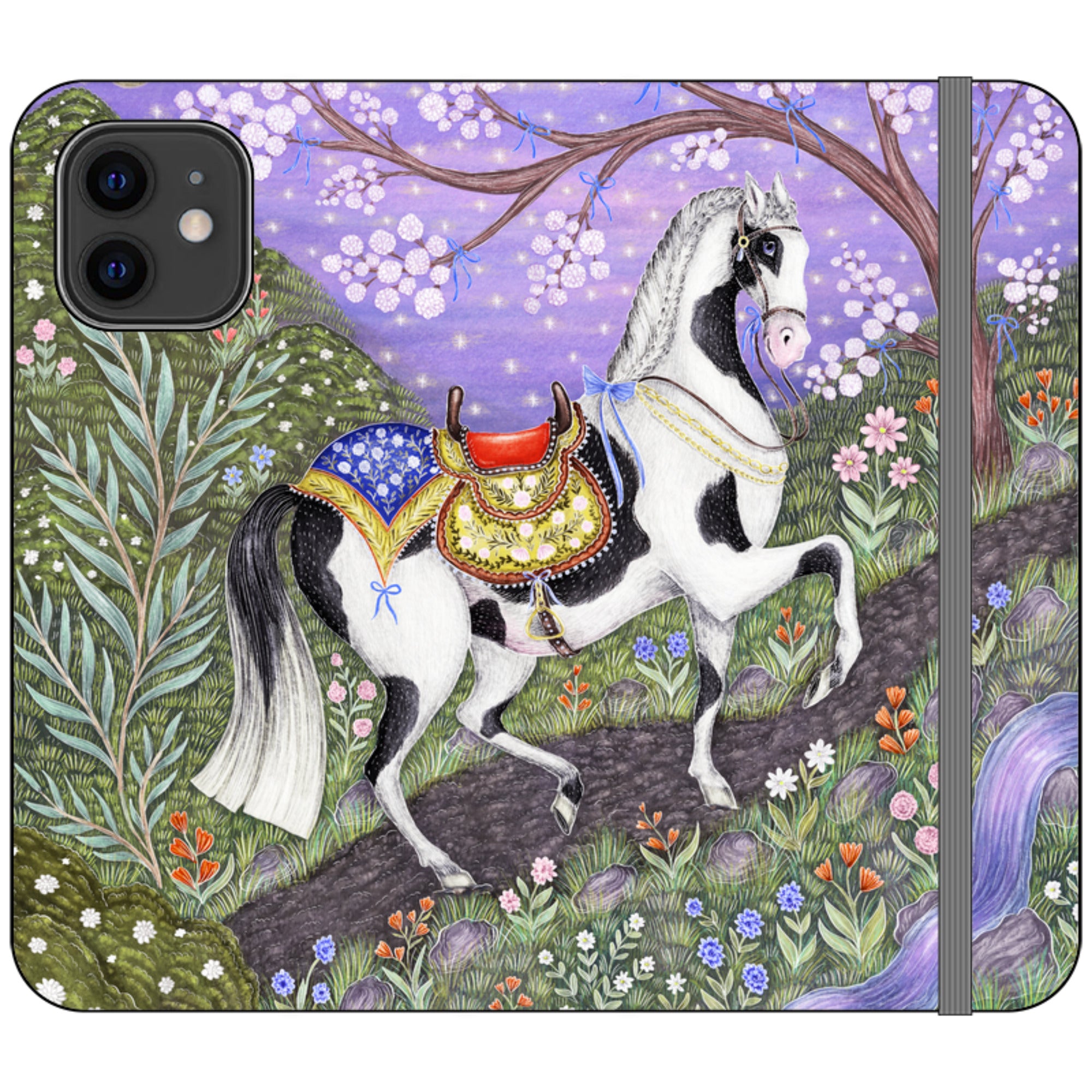 Sunset Steed Wallet Case By Catherine Rowe
