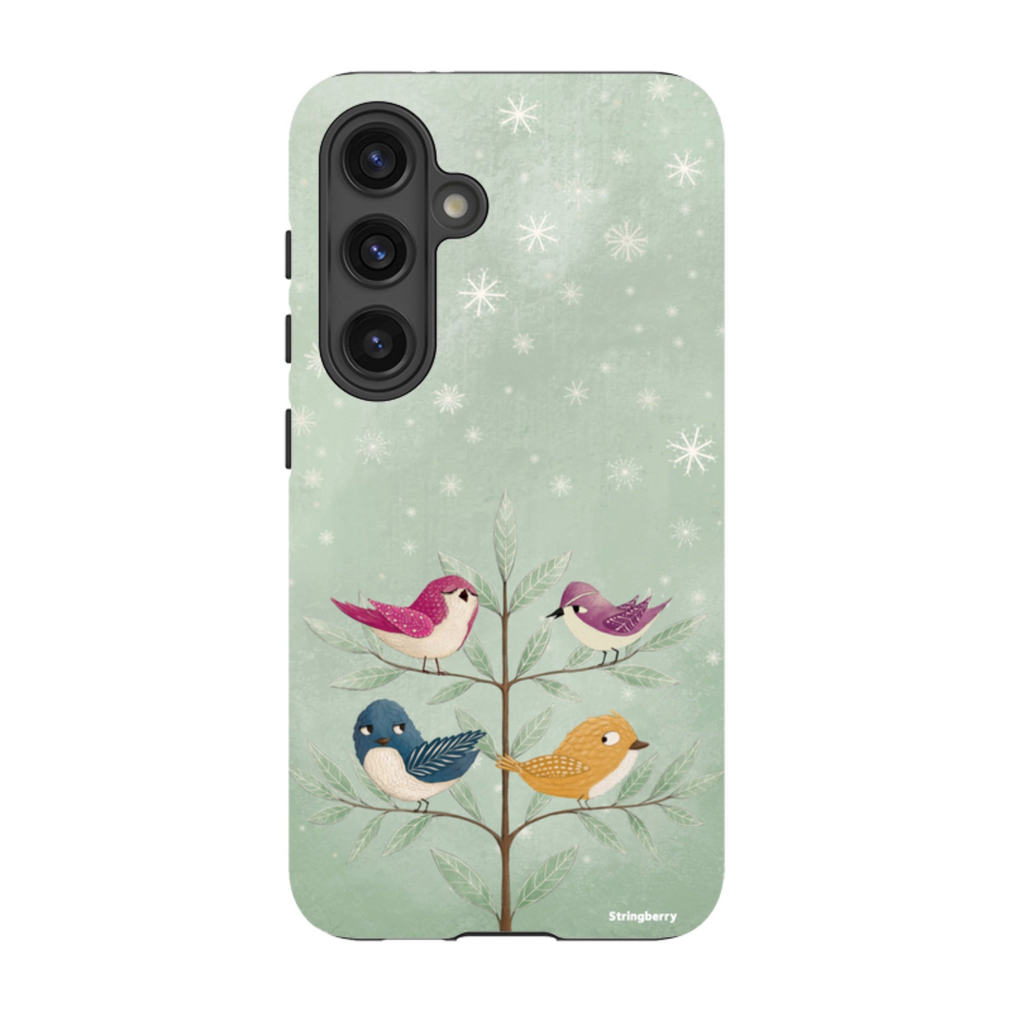 Samsung Tough Case - Garden Birds Aqua By Maja Lindberg