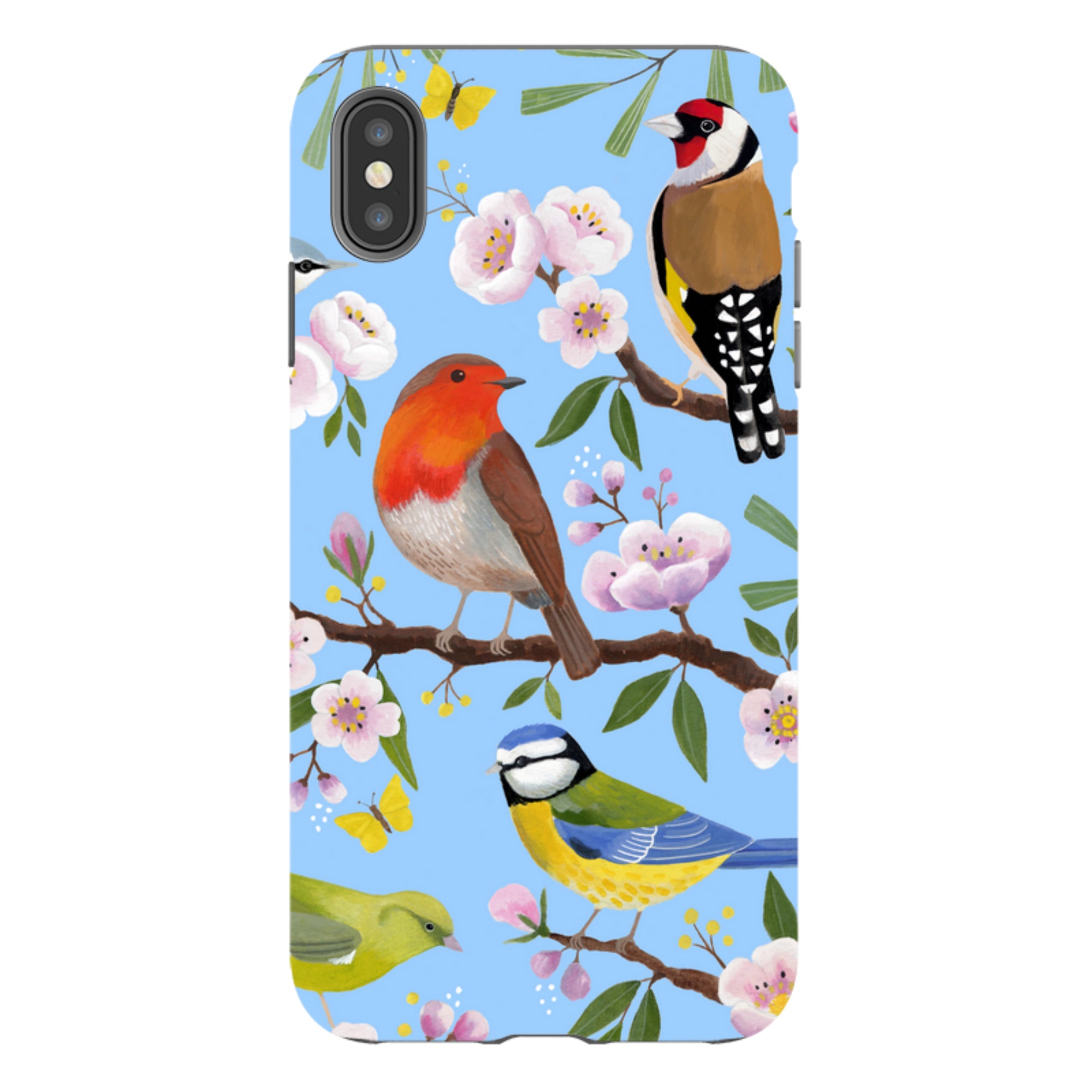 iPhone Tough Case - Garden Birds By Bex Parkin