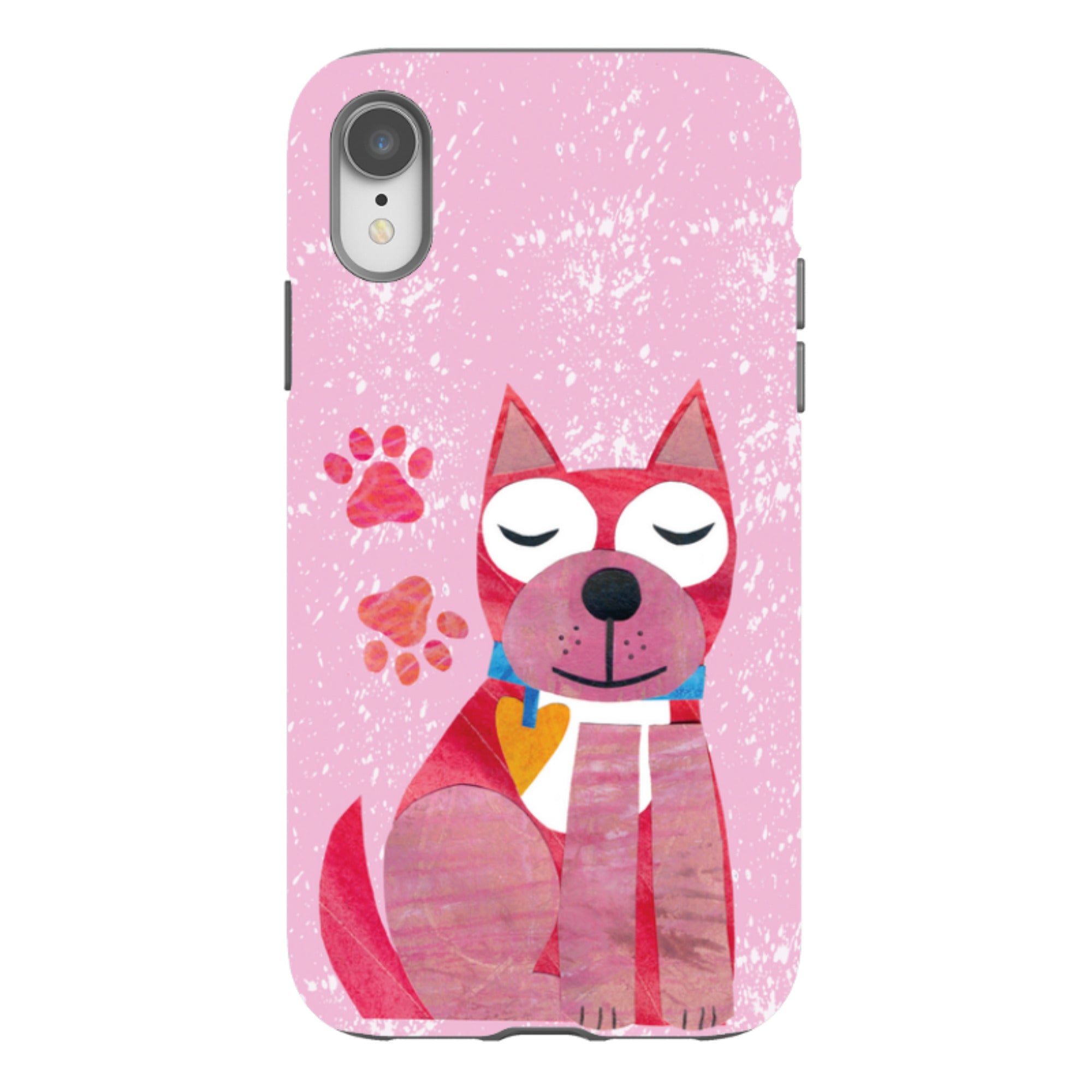 iPhone Tough Case - Dog With Heart By Tracey English