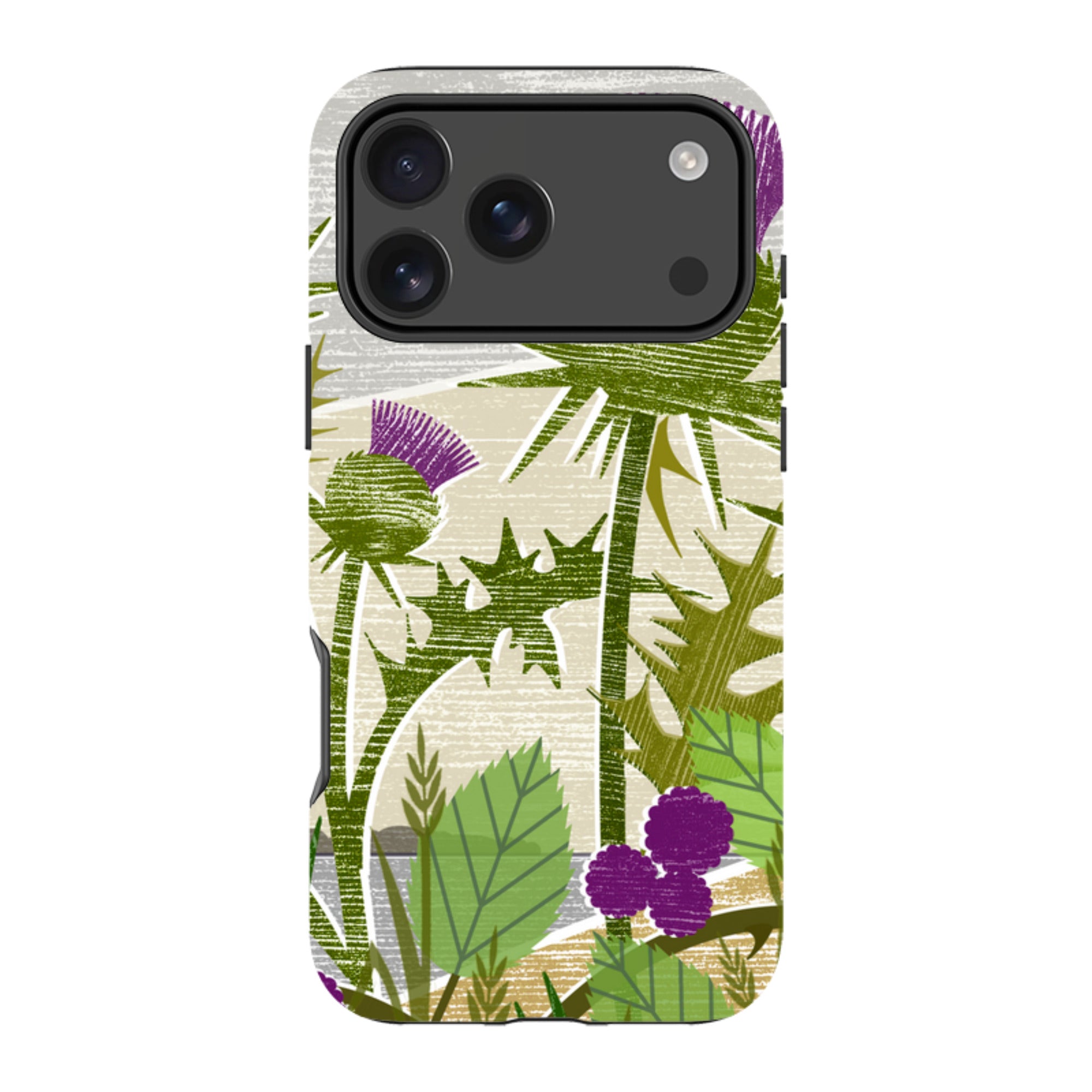 iPhone MagSafe Tough Case -  Purple Thistle By Liane Payne