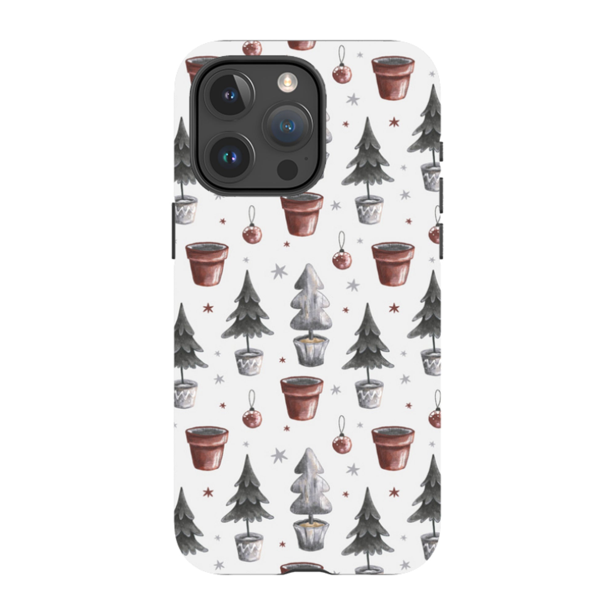 iPhone Tough Case - Xmas Tree Pattern