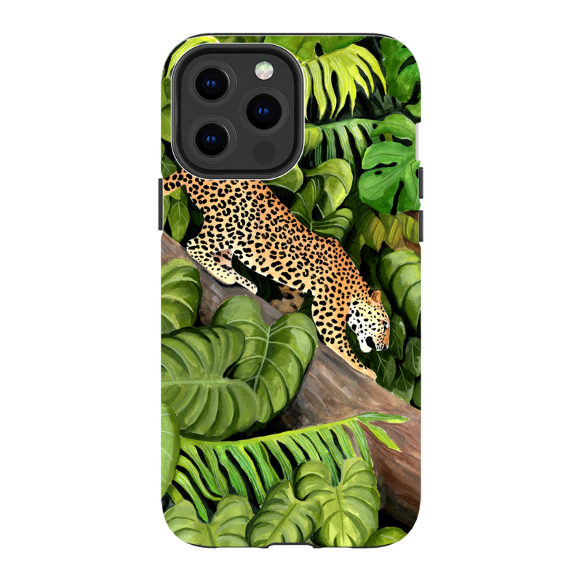 iPhone Tough Case - Leopard Poised By Bex Parkin