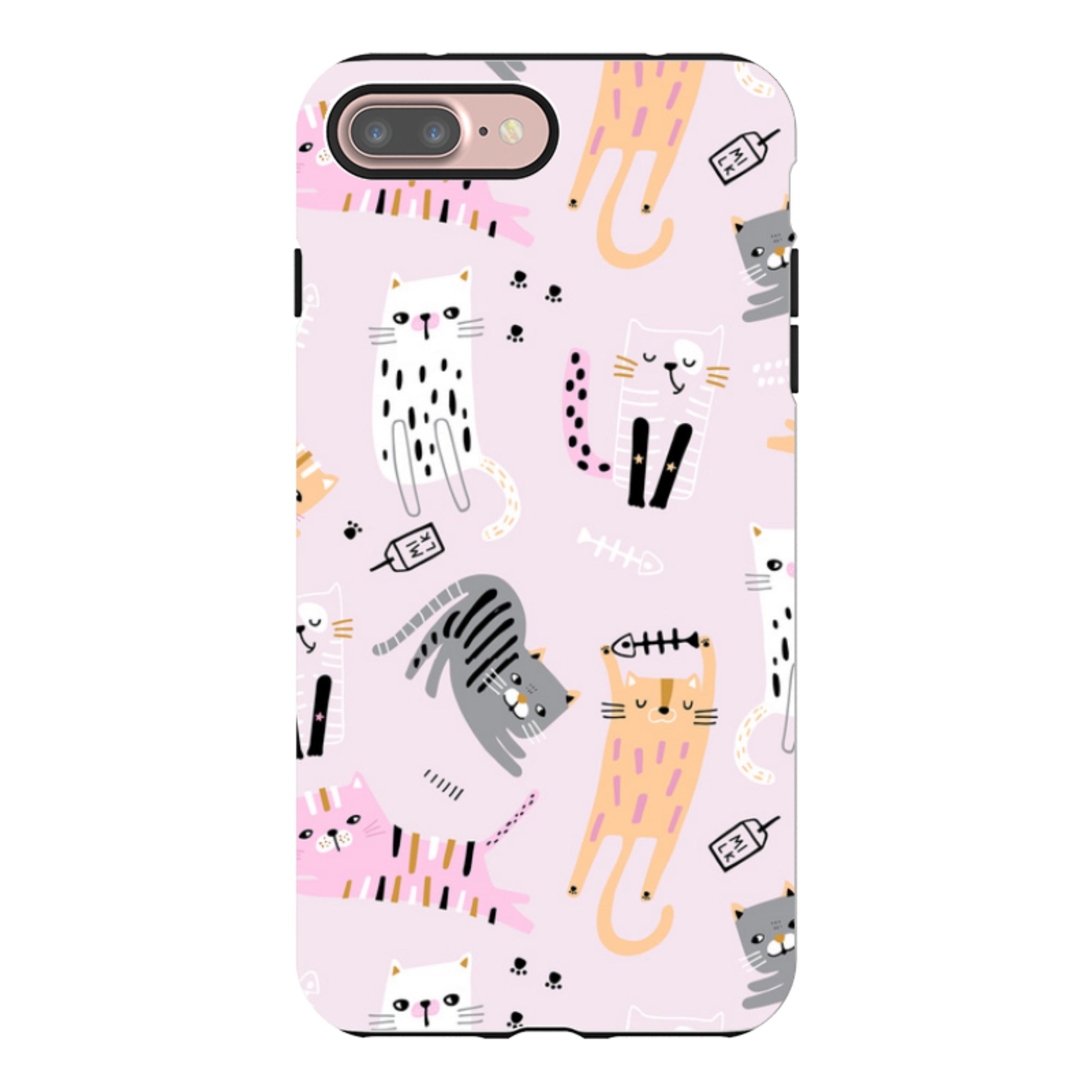 iPhone Tough Case - Cat And Bone Pink