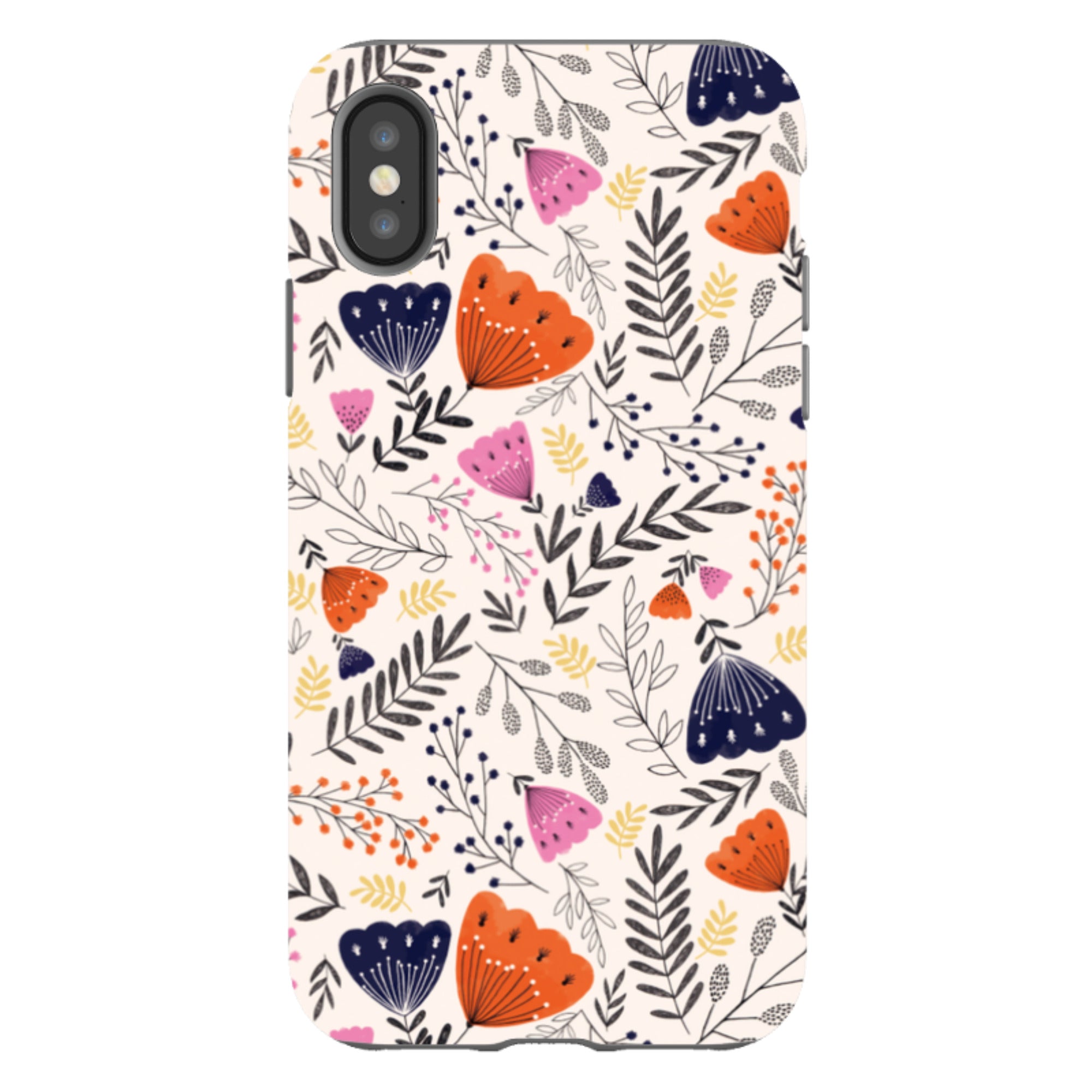 iPhone Tough Case - Pink Floral By Jade Mosinski