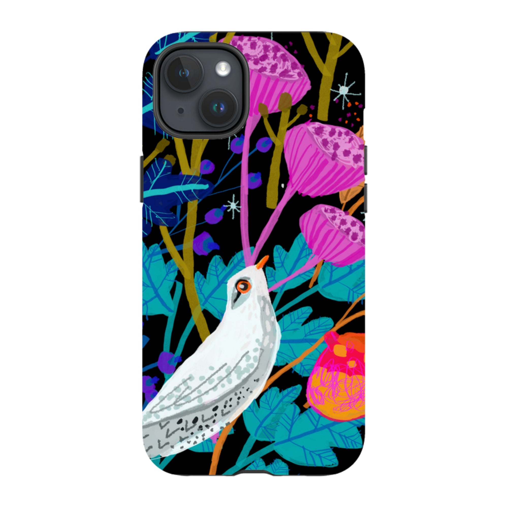 iPhone Tough Case - White Bird By Claire West