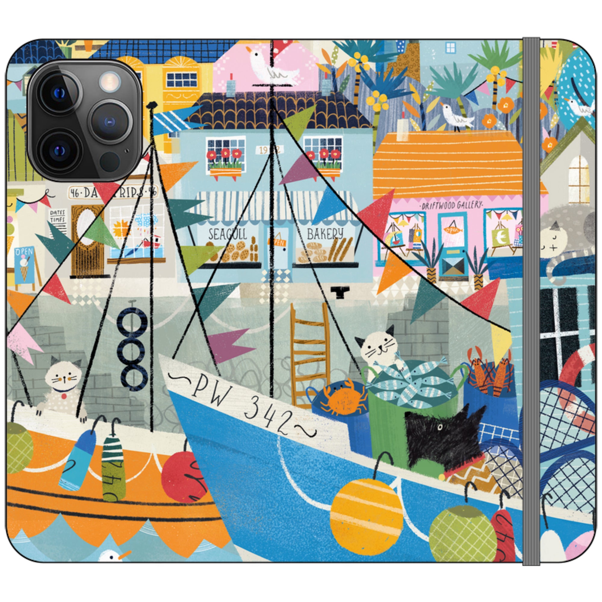 Night Harbour Wallet Case By Ali Brookes