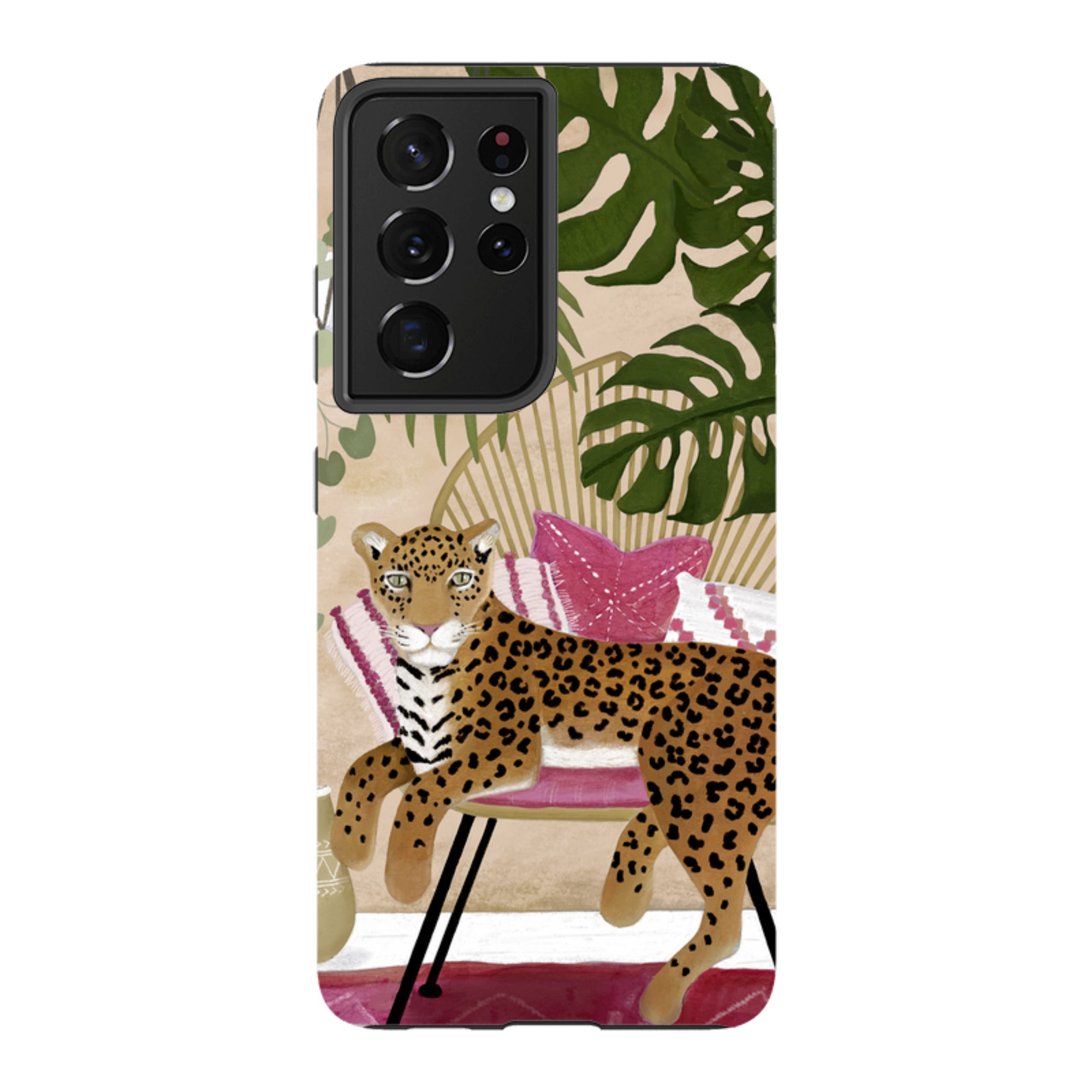 Samsung Tough Case - Boho Leopard Cream By Bex Parkin