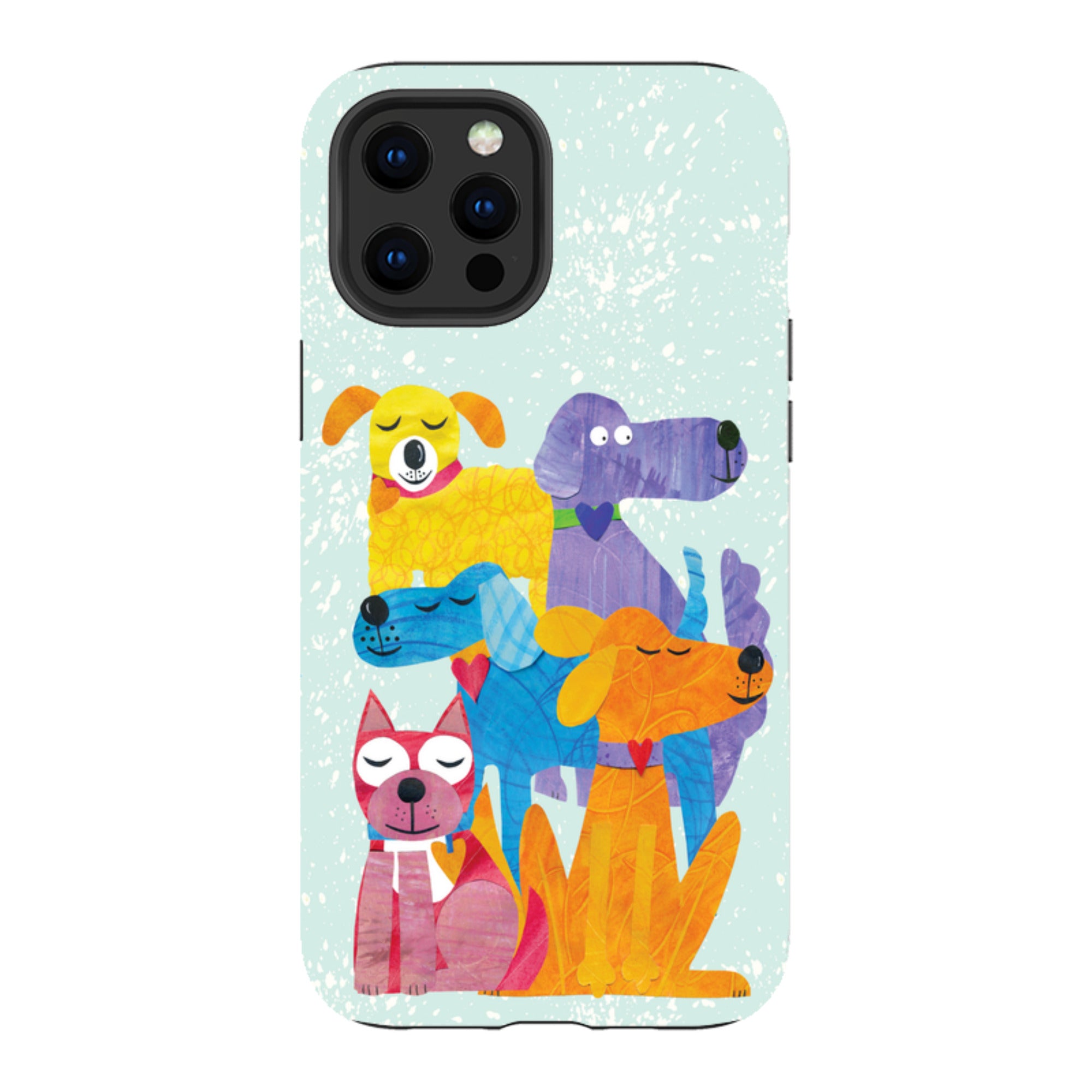 iPhone Tough Case - Patch Work Pups By Tracey English