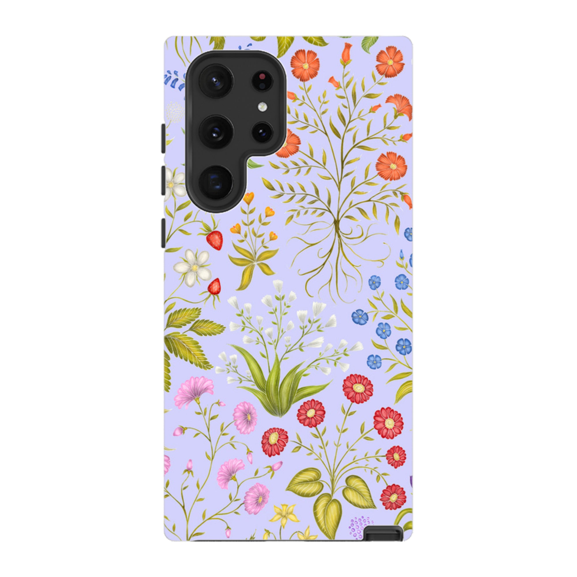 Samsung Tough Case - Fleurs Blue By Catherine Rowe