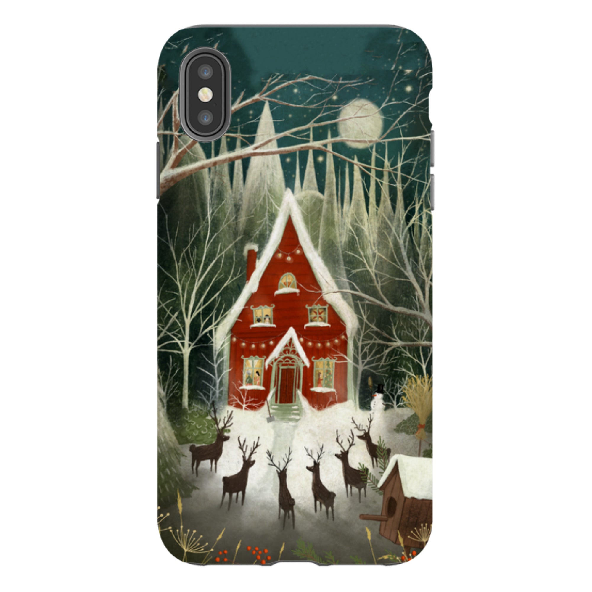 iPhone Tough Case -Christmas Garden Night By Maja Lindberg