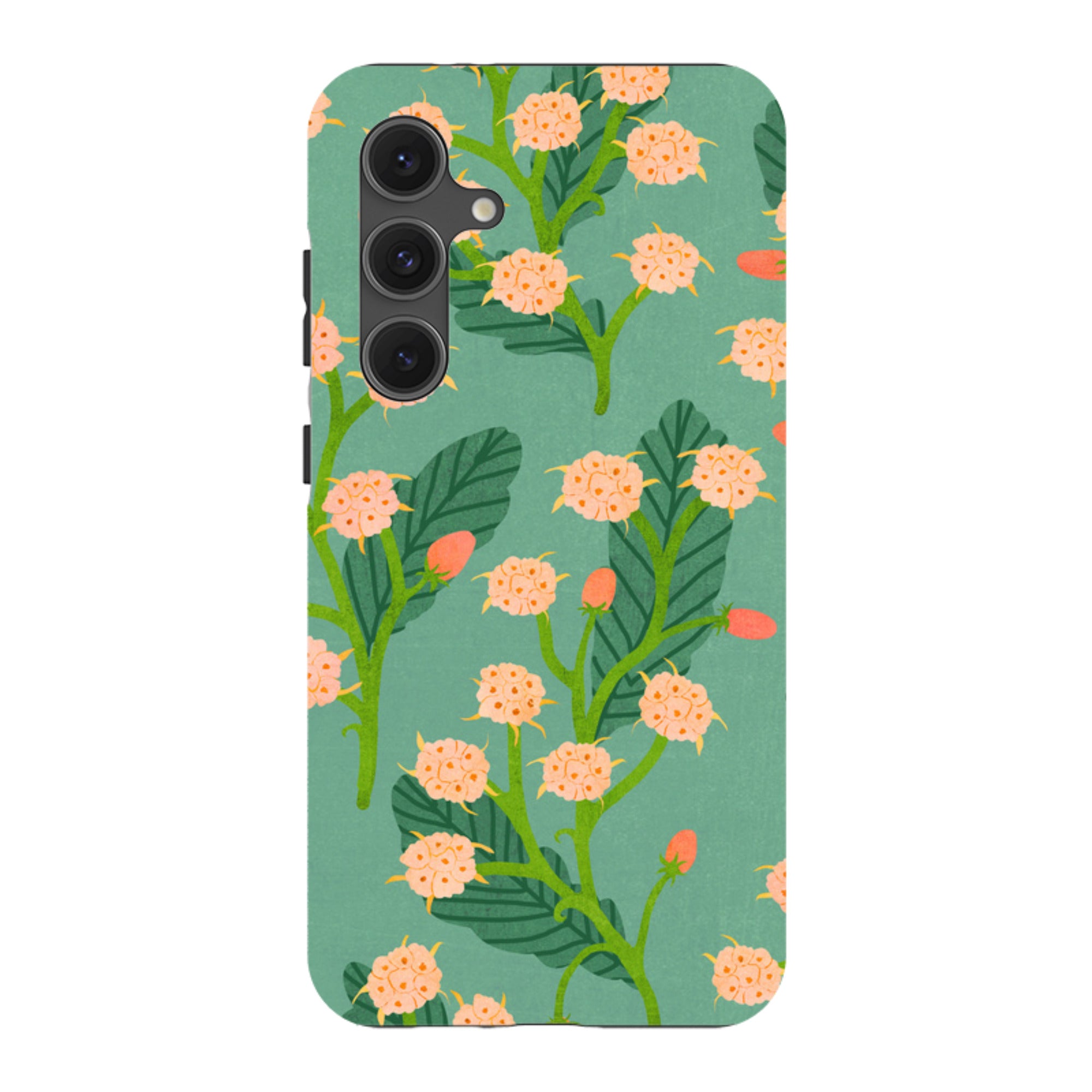 Samsung Tough Case - Summer Seeds Teal By Katherine Quinn