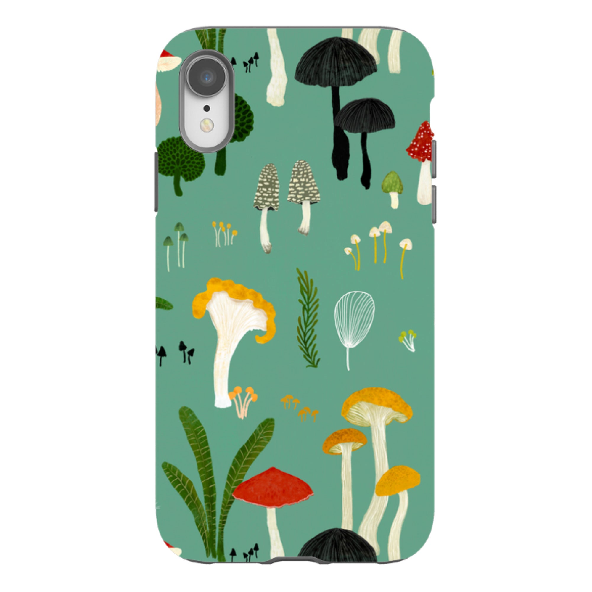 iPhone Tough Case - Mushroom Pattern By Katherine Quinn