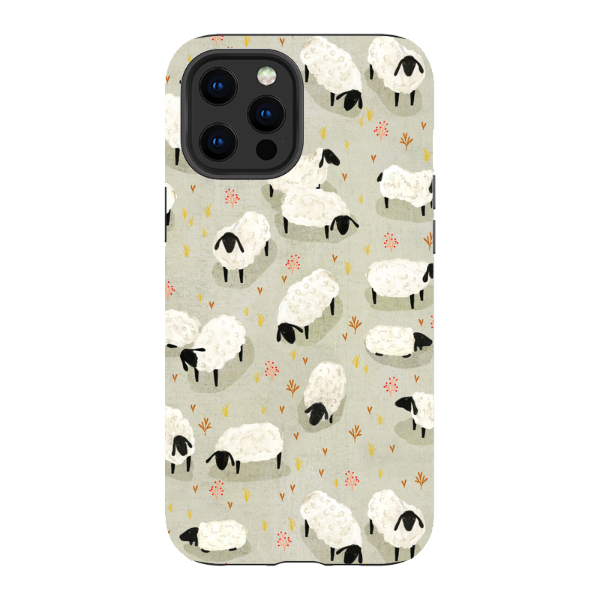 iPhone Tough Case - Sheep Grey By Katherine Quinn