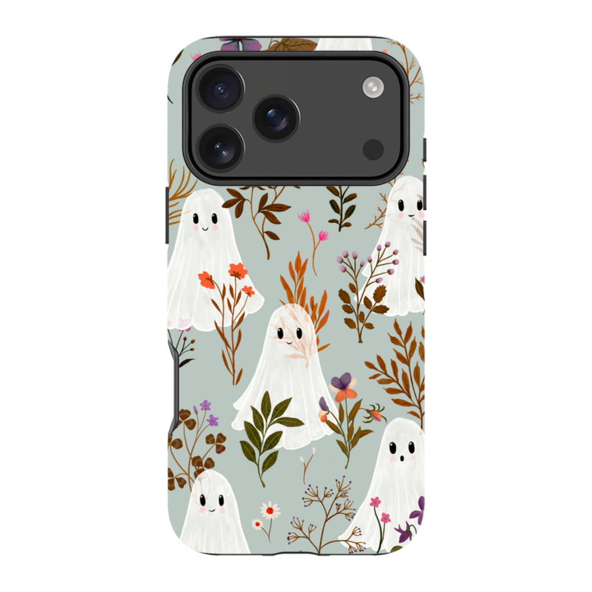 iPhone Tough Case - Ghost in the Garden - Dusty Gourd By Katherine Quinn