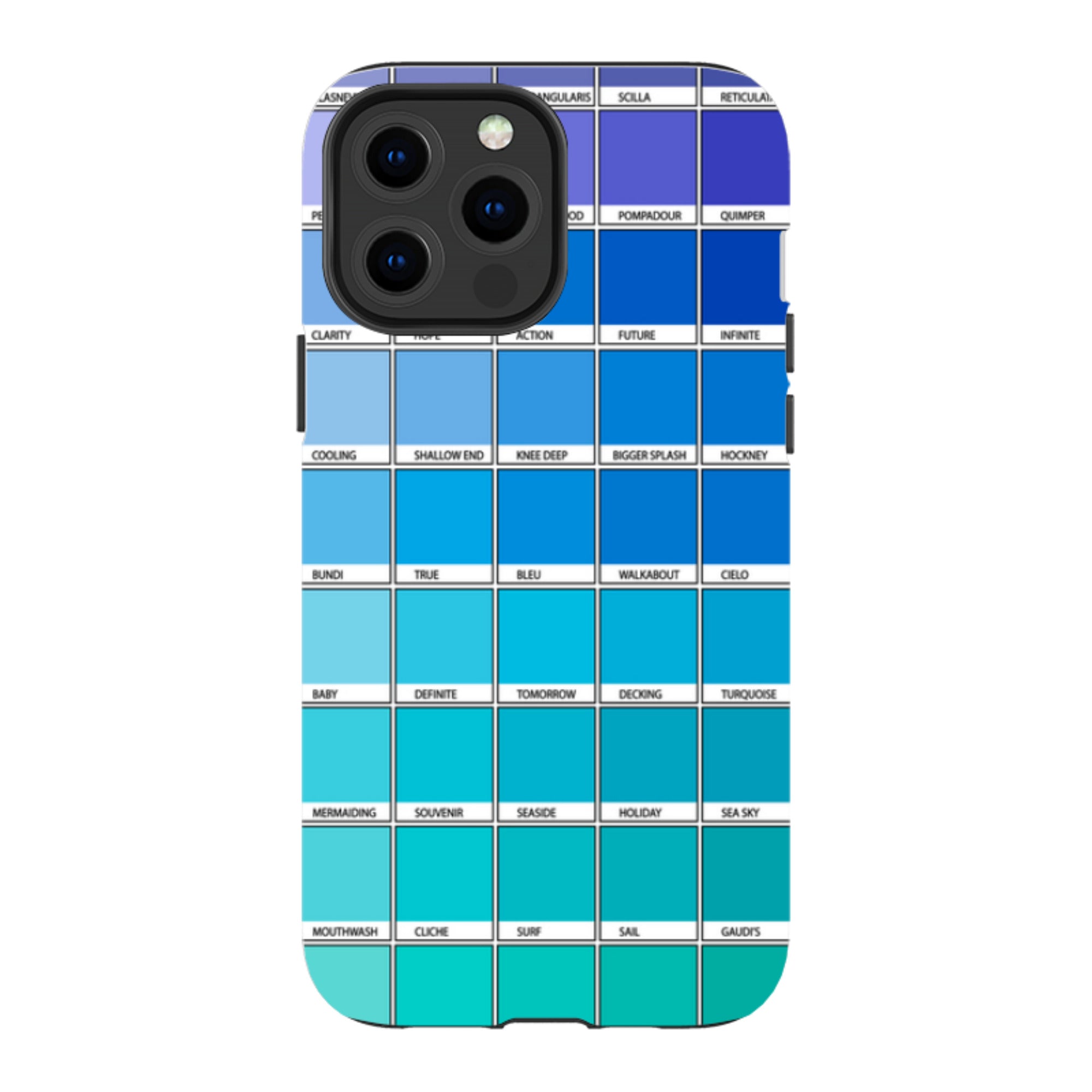 iPhone Tough Case - Blue Chromology By Kitty Joseph