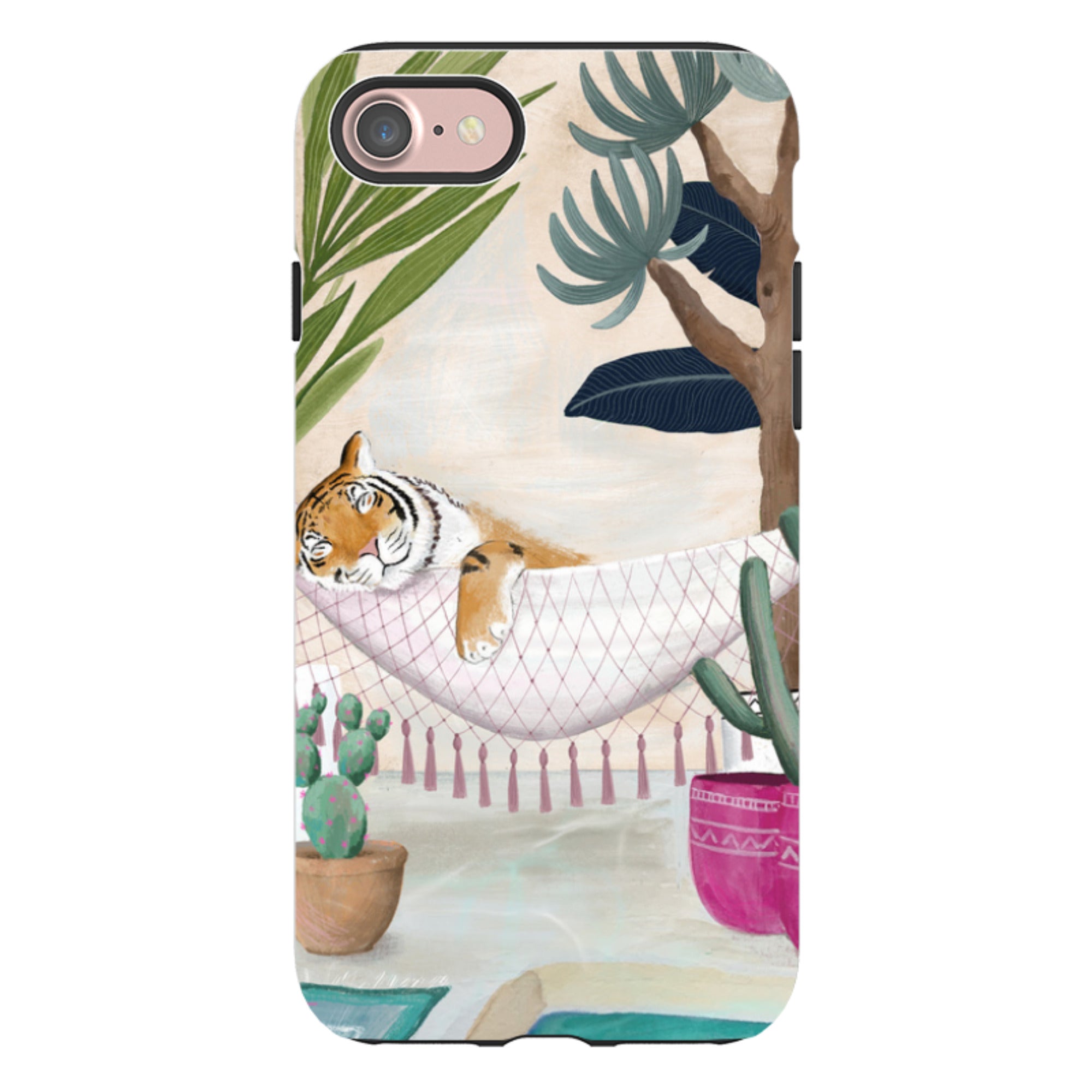 iPhone Tough Case - Tiger Hammock By Bex Parkin
