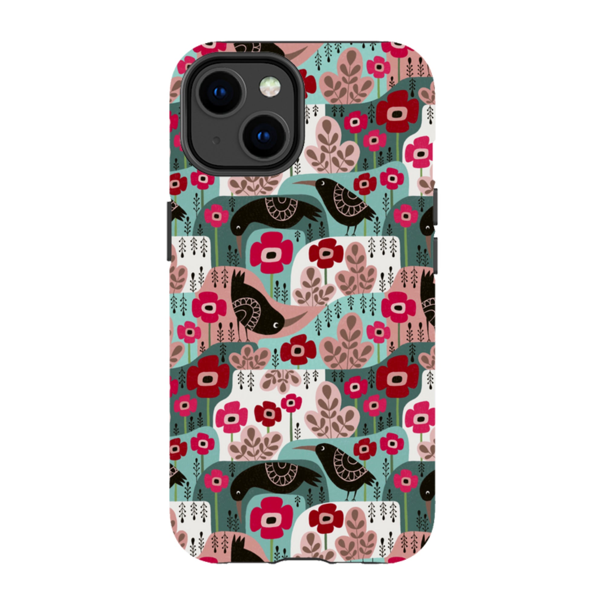 iPhone Tough Case - Poppies And Crow By Suzy Taylor