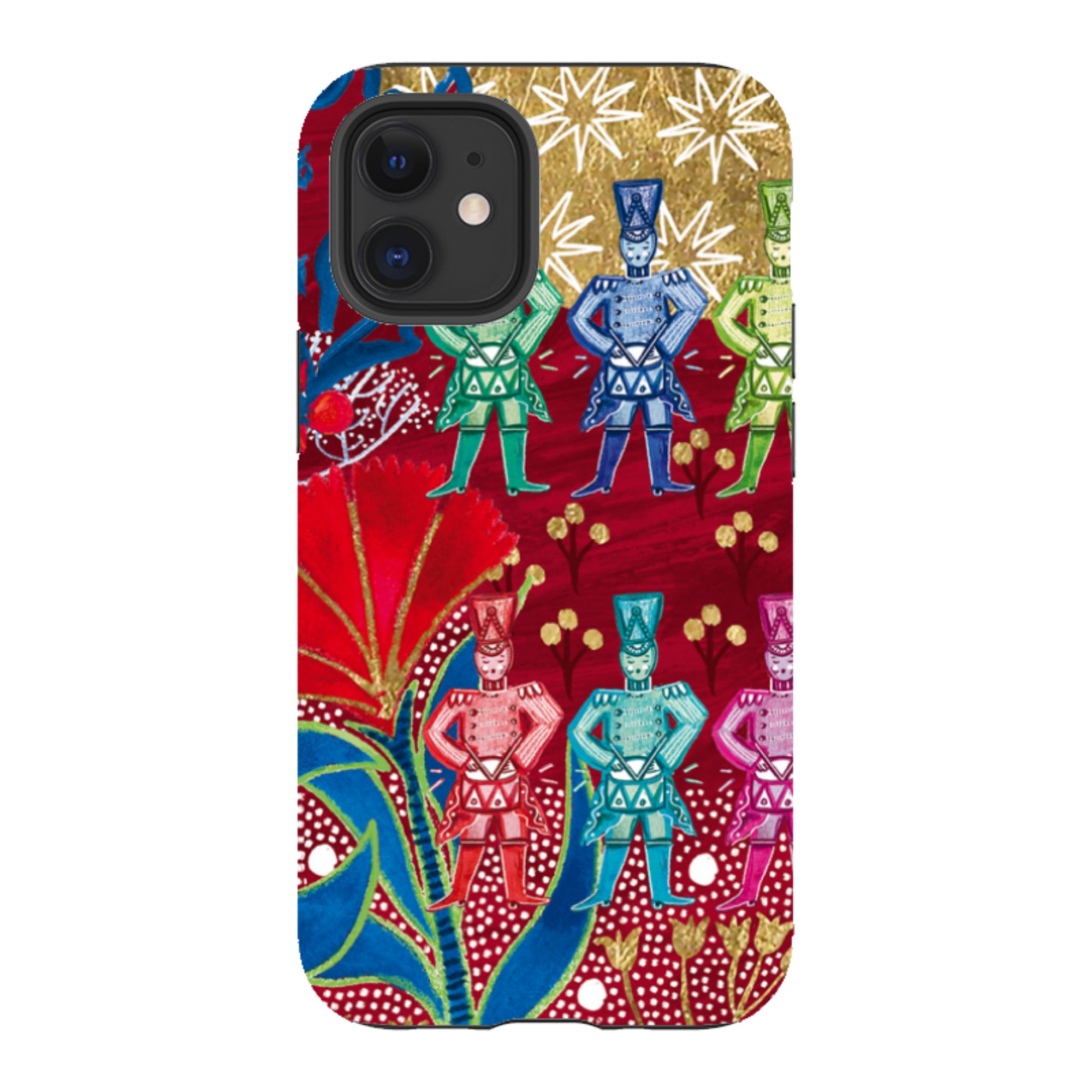 iPhone Tough Case - Drummers Drumming By Emma Frances Grant