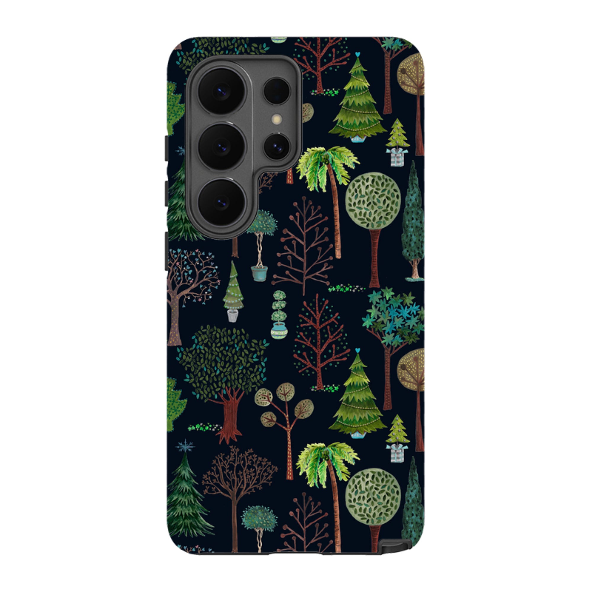 Samsung Tough Case - Xmas Trees Dark By Caroline Bonne Muller
