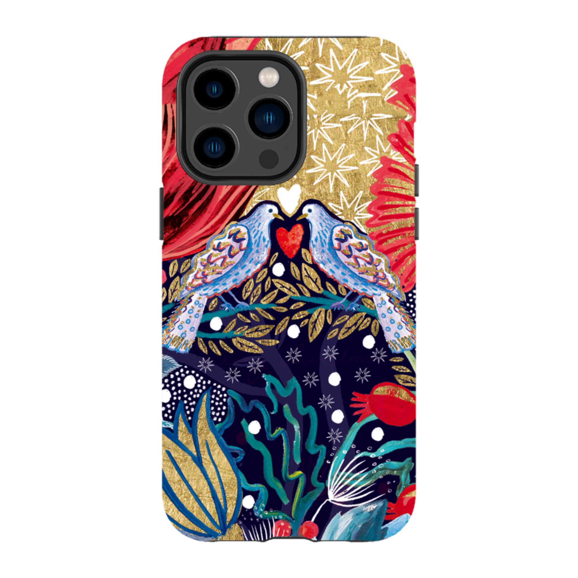 iPhone MagSafe Tough Case - Turtle Doves By Emma Frances Grant