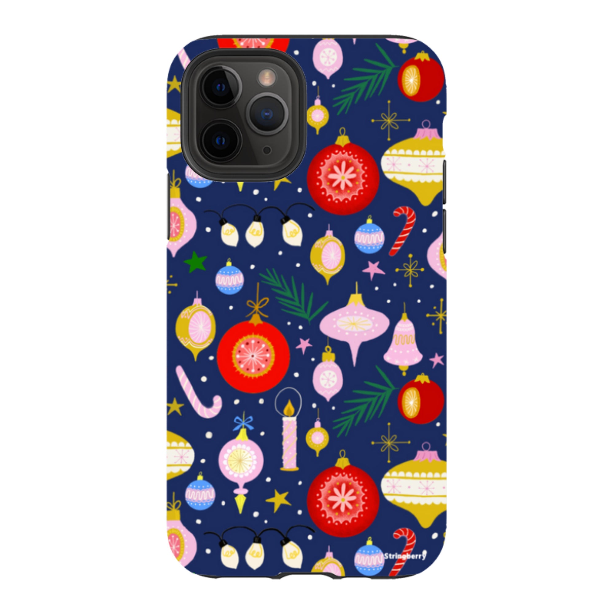 iPhone Tough Case - Xmas Pattern II By Bex Parkin