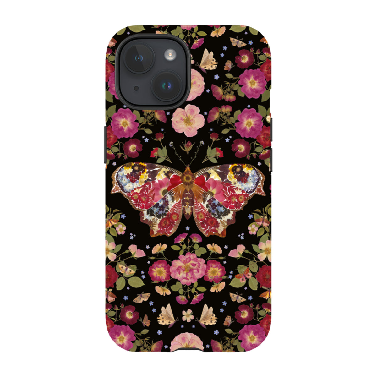 iPhone Tough Case - Midnight Butterfly By Helen Ahpornsiri