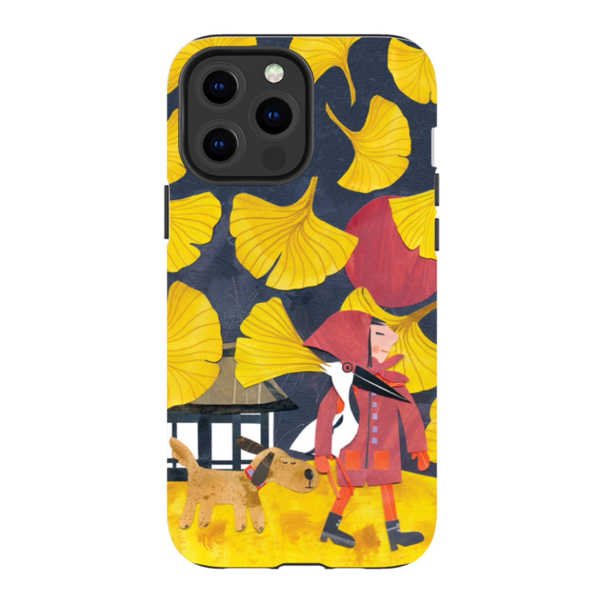 iPhone Tough Case - Ginko Leaves By Tracey English