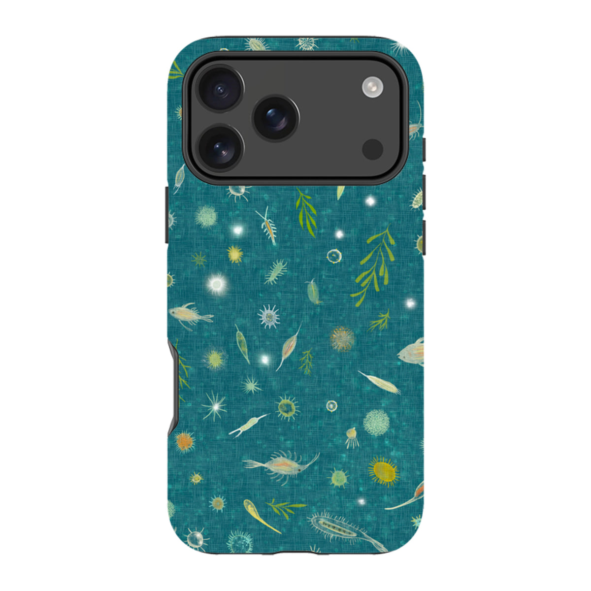 iPhone Tough Case - Plankton Light - Steel Blue By Katherine Quinn