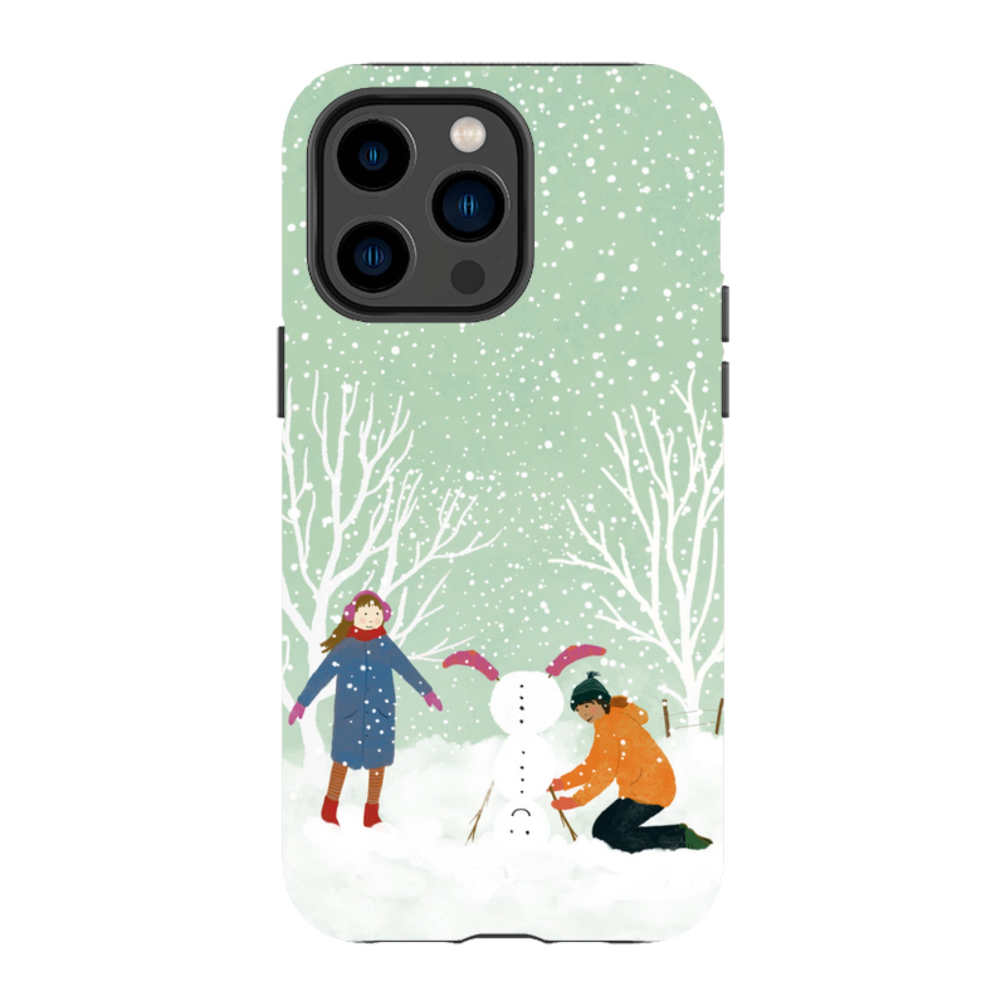 iPhone MagSafe Tough Case -  Snowball Building By Katherine Quinn