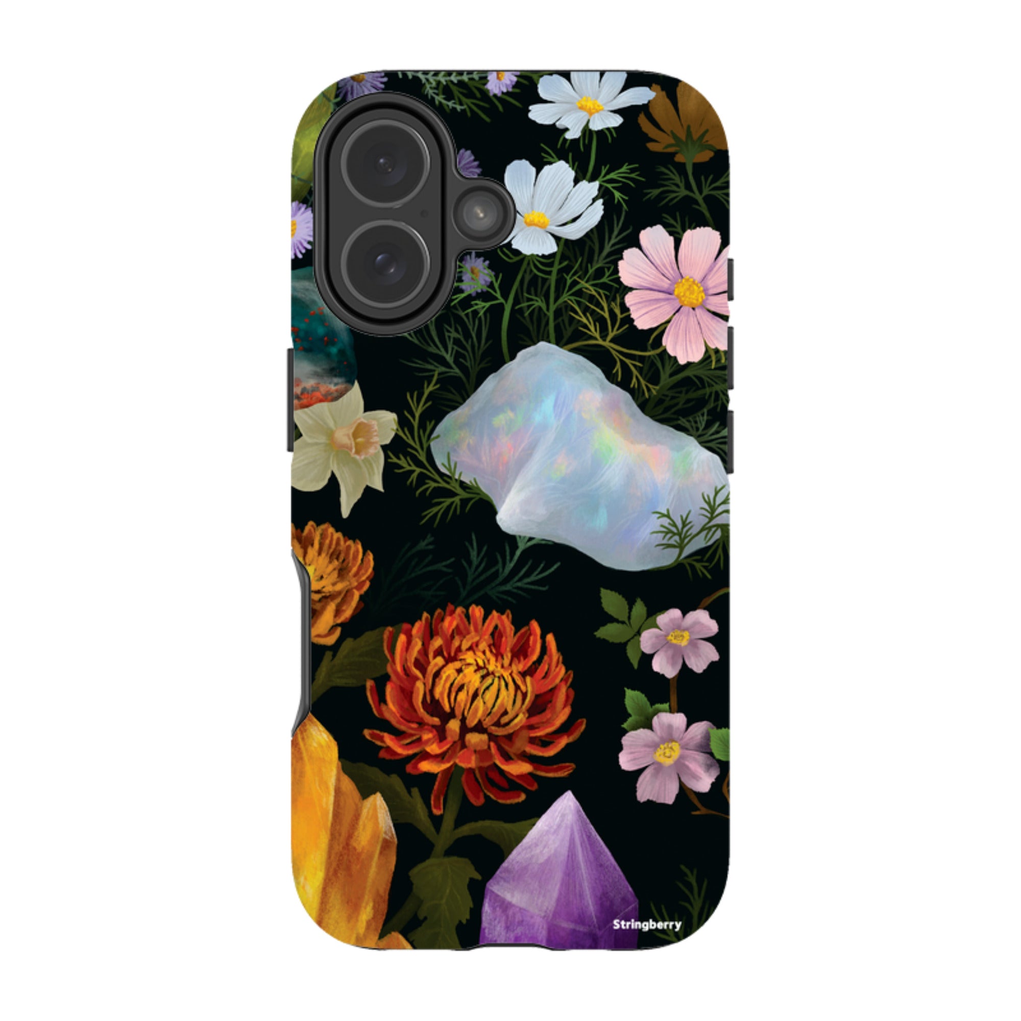 iPhone MagSafe Tough Case - Crystal Flowers By Anna Stead