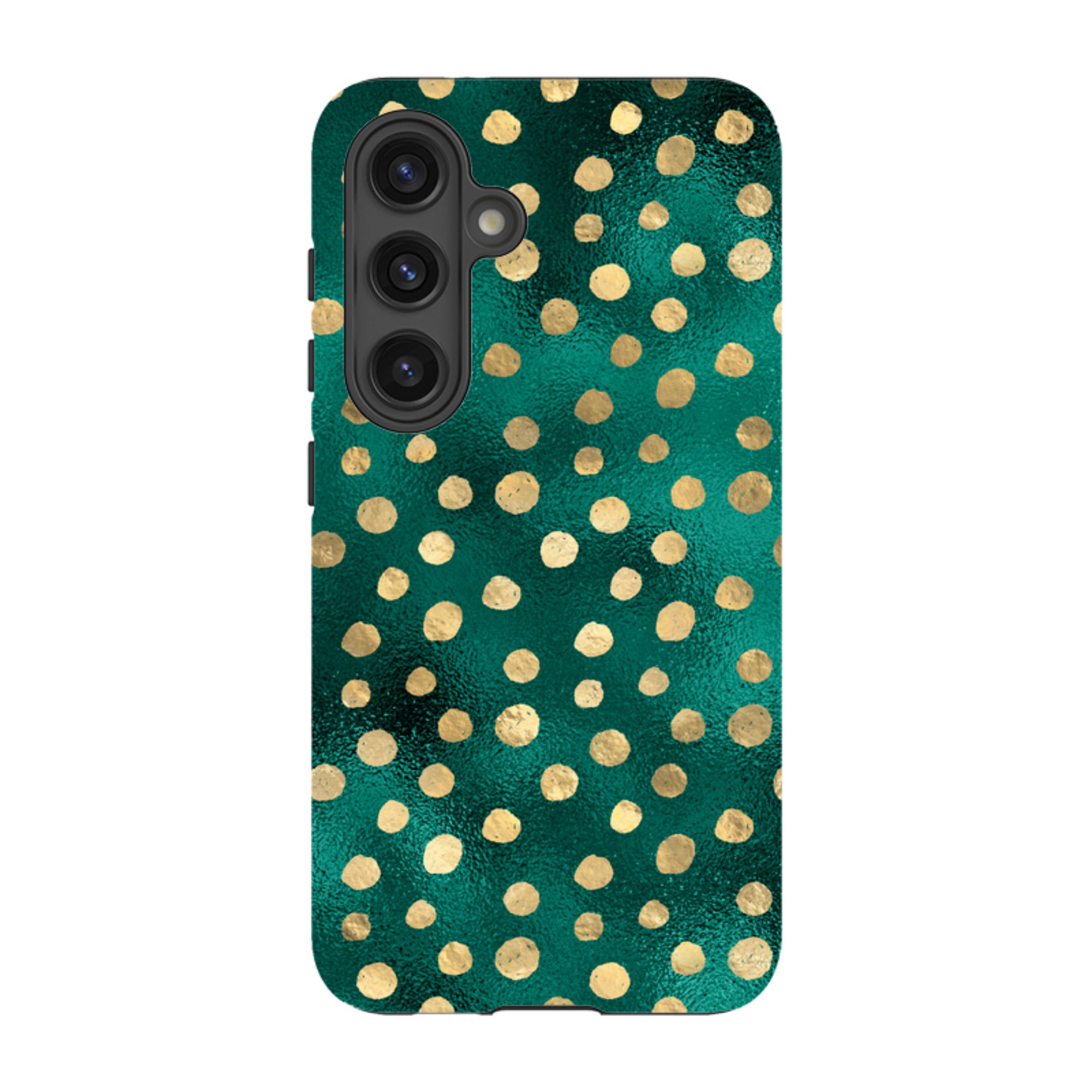 Samsung Tough Case - Forest and Gold Dots