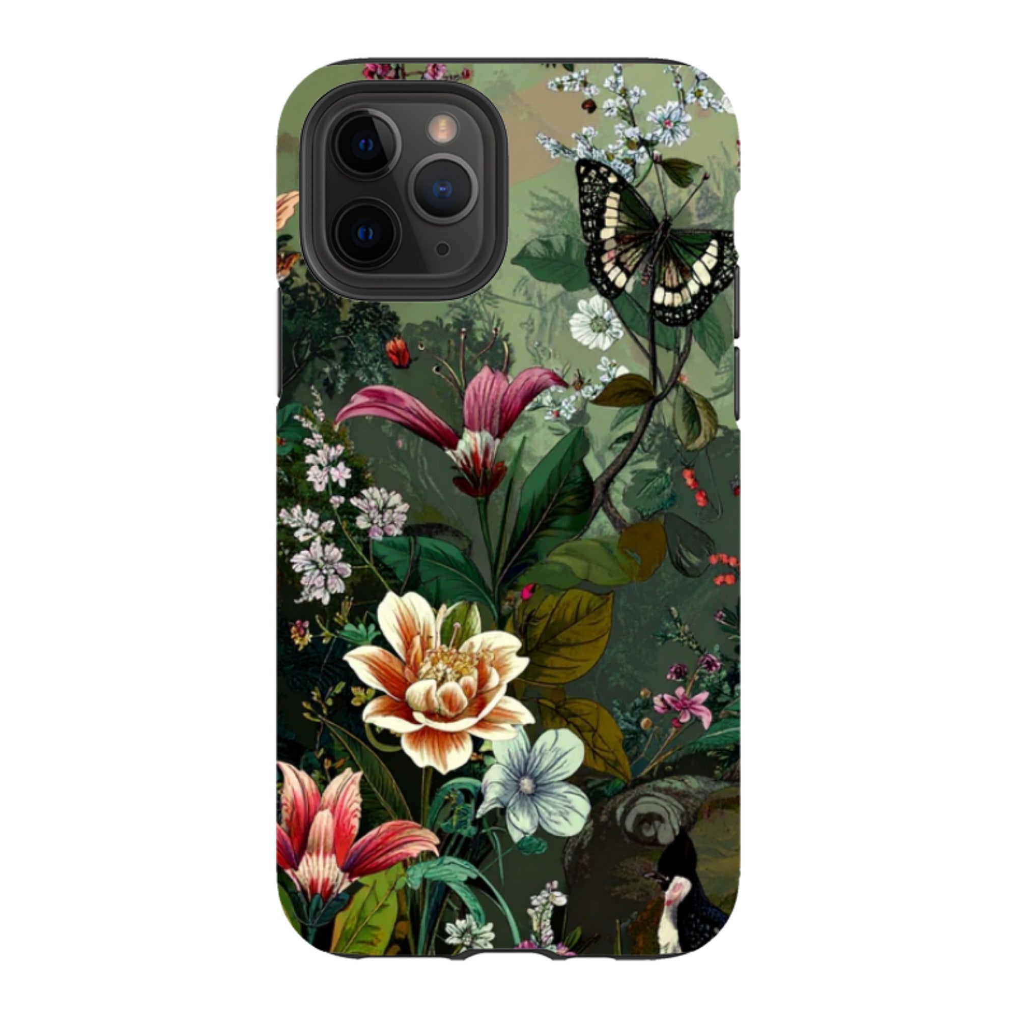 iPhone Tough Case - Green Vyne Butterfly