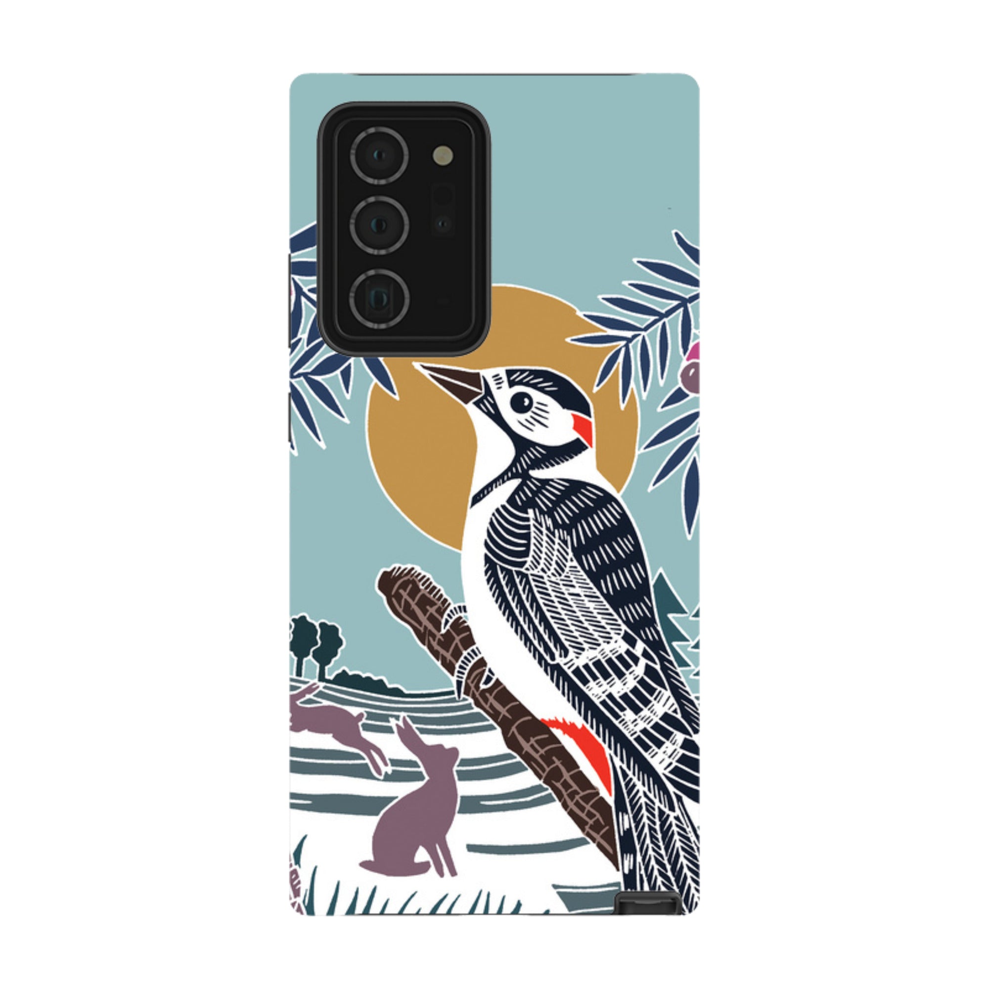 Samsung Tough Case - Woodpecker Brown By Kate Heiss