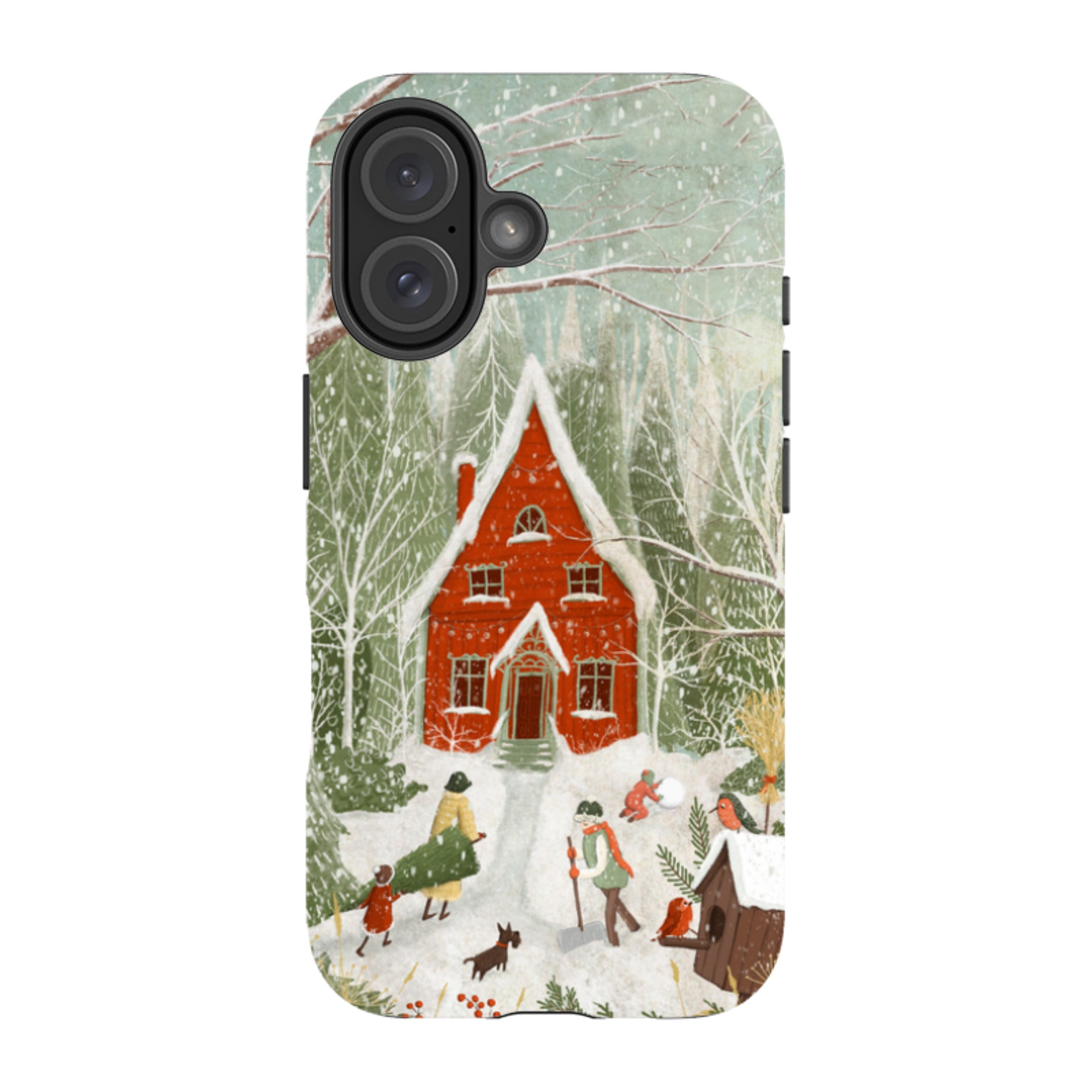 iPhone MagSafe Tough Case - Christmas Garden Day By Maja Lindberg