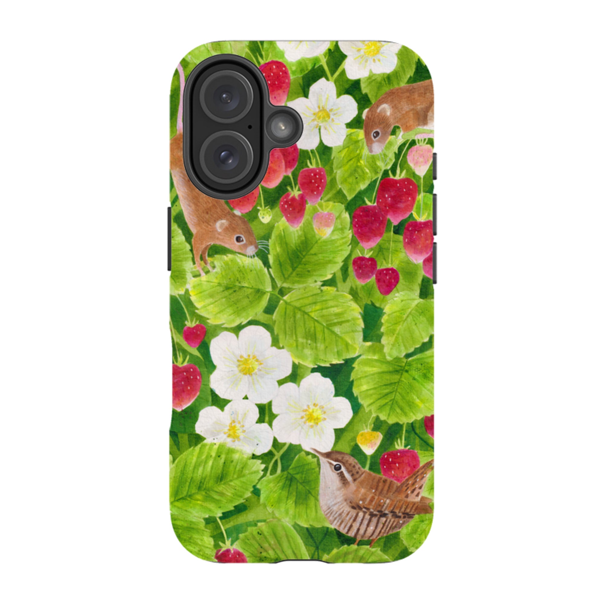iPhone MagSafe Tough Case - Strawberry Thieves By Bex Parkin