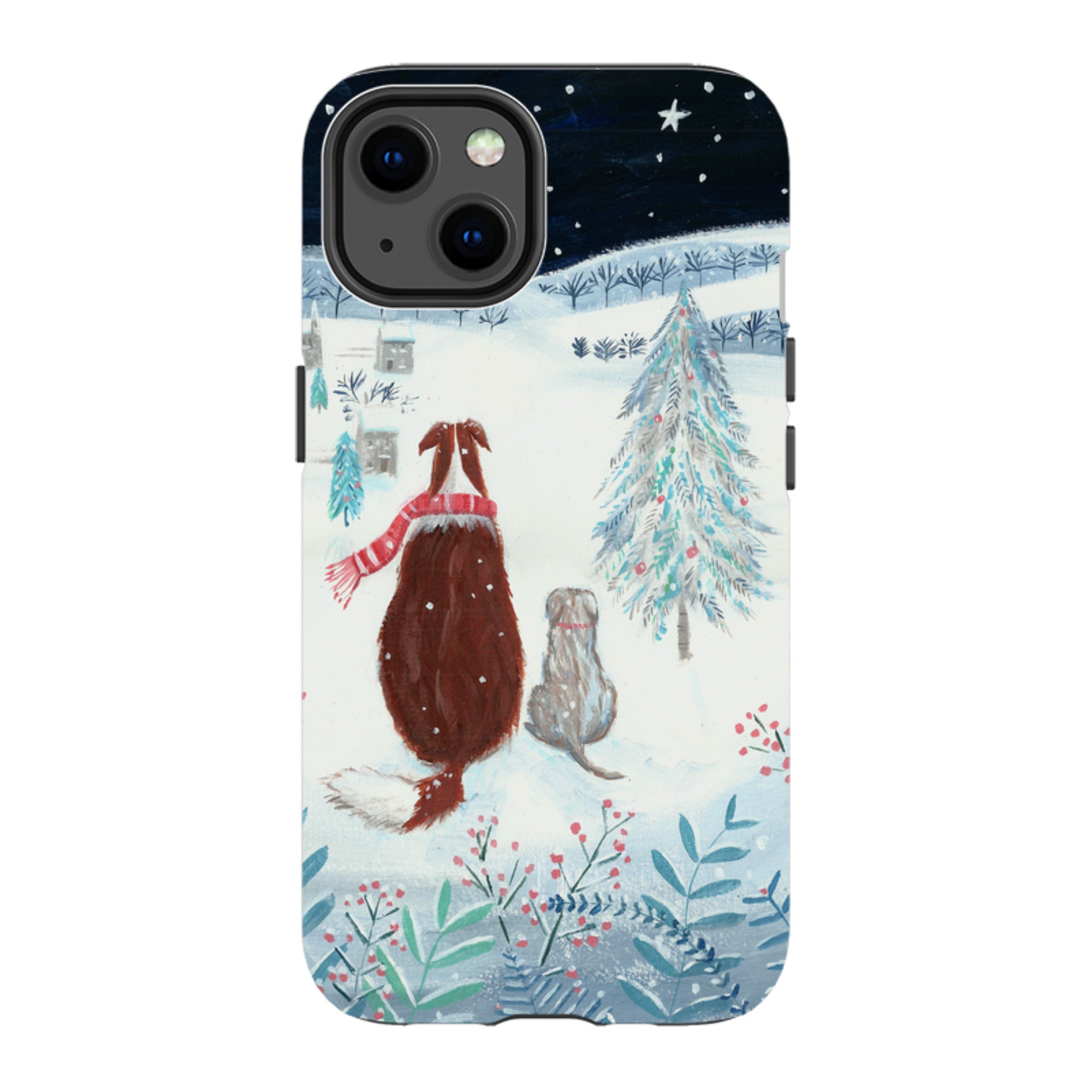 iPhone MagSafe Tough Case - Snow Dogs By Mary Stubberfield