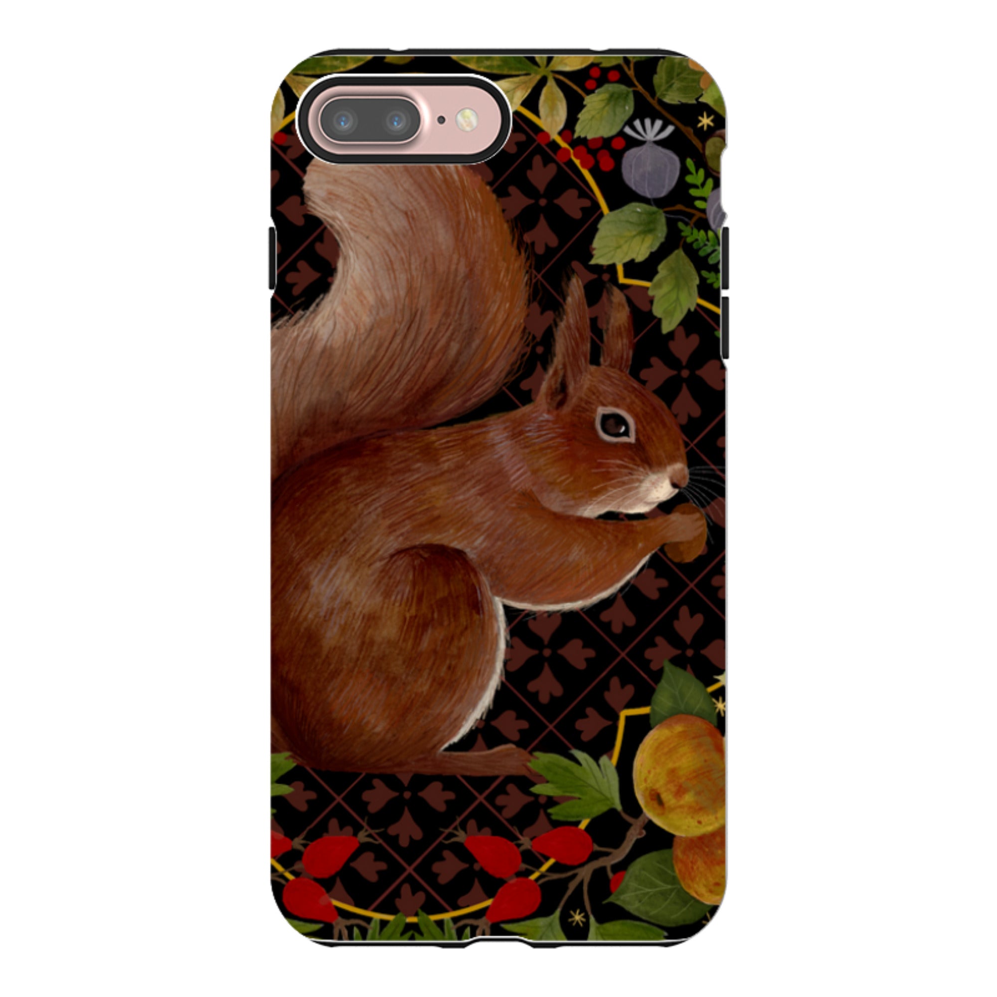 iPhone Tough Case - Squirrel Border By Bex Parkin